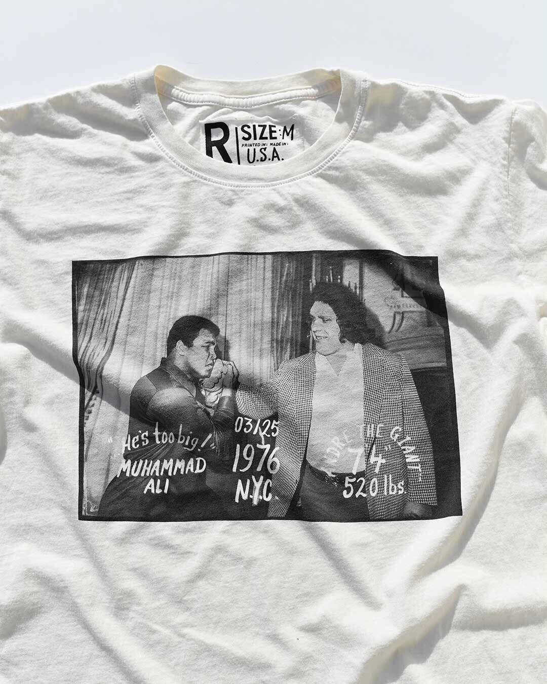 Ali &amp; Andre &quot;He&#39;s Too Big&quot; Photo Tee - Roots of Fight Canada