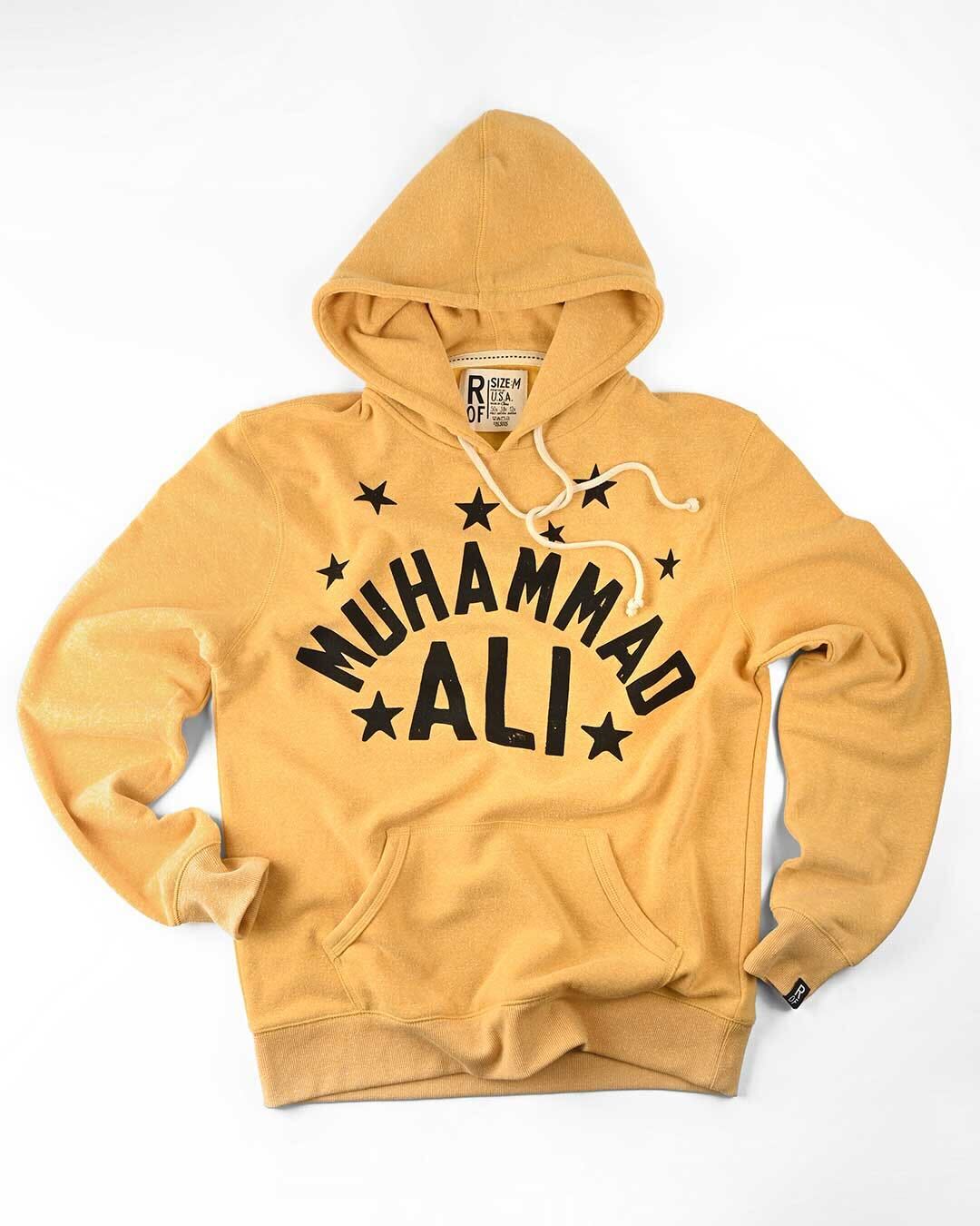 Ali Float Quote Yellow PO Hoody - Roots of Fight Canada