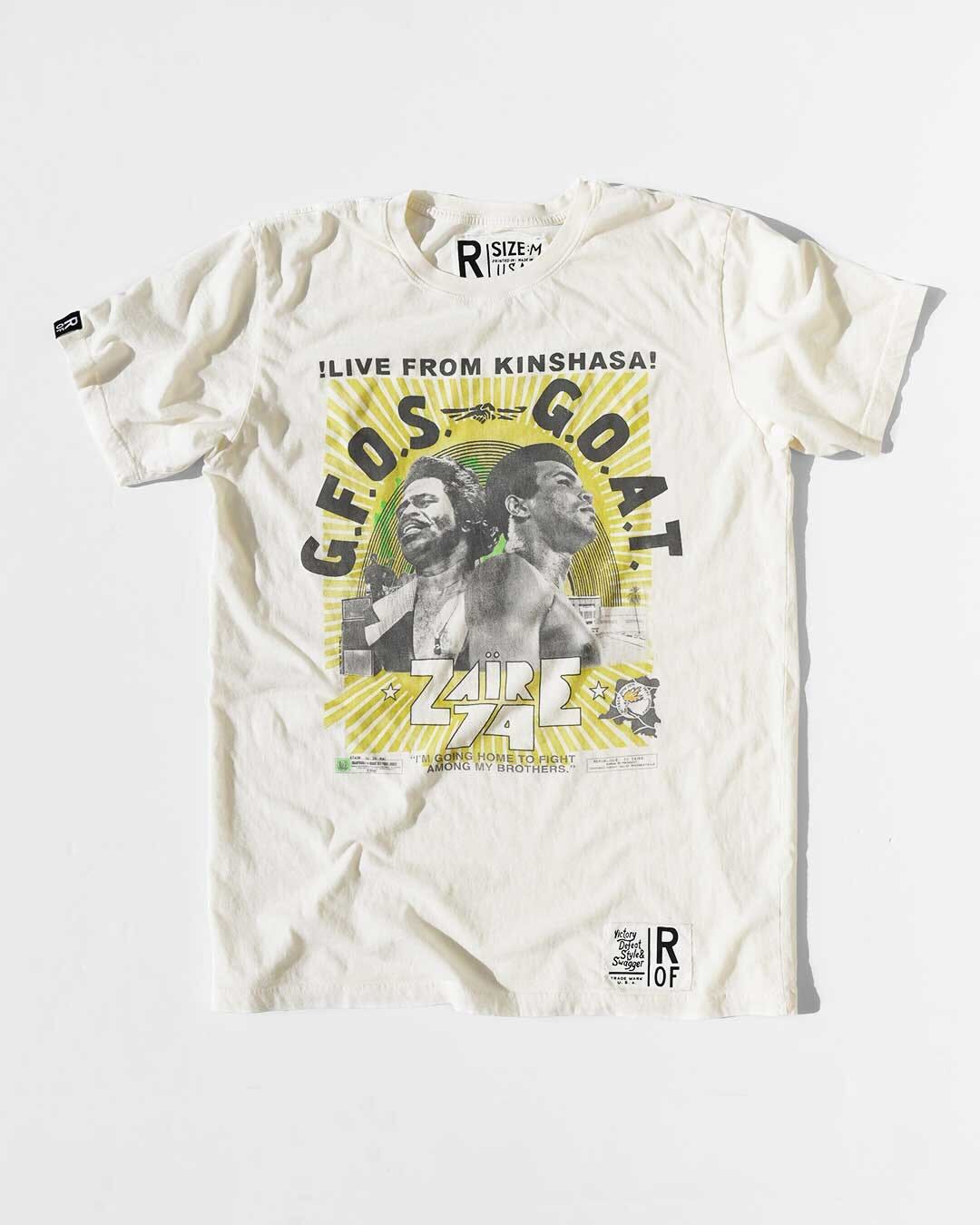 Ali &amp; James Brown Rumble in the Jungle Tee - Roots of Fight Canada