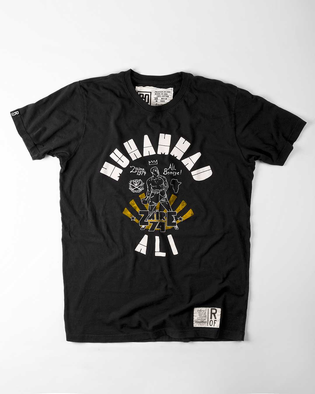 Ali Rumble Bomaye Black Tee - Roots of Fight International