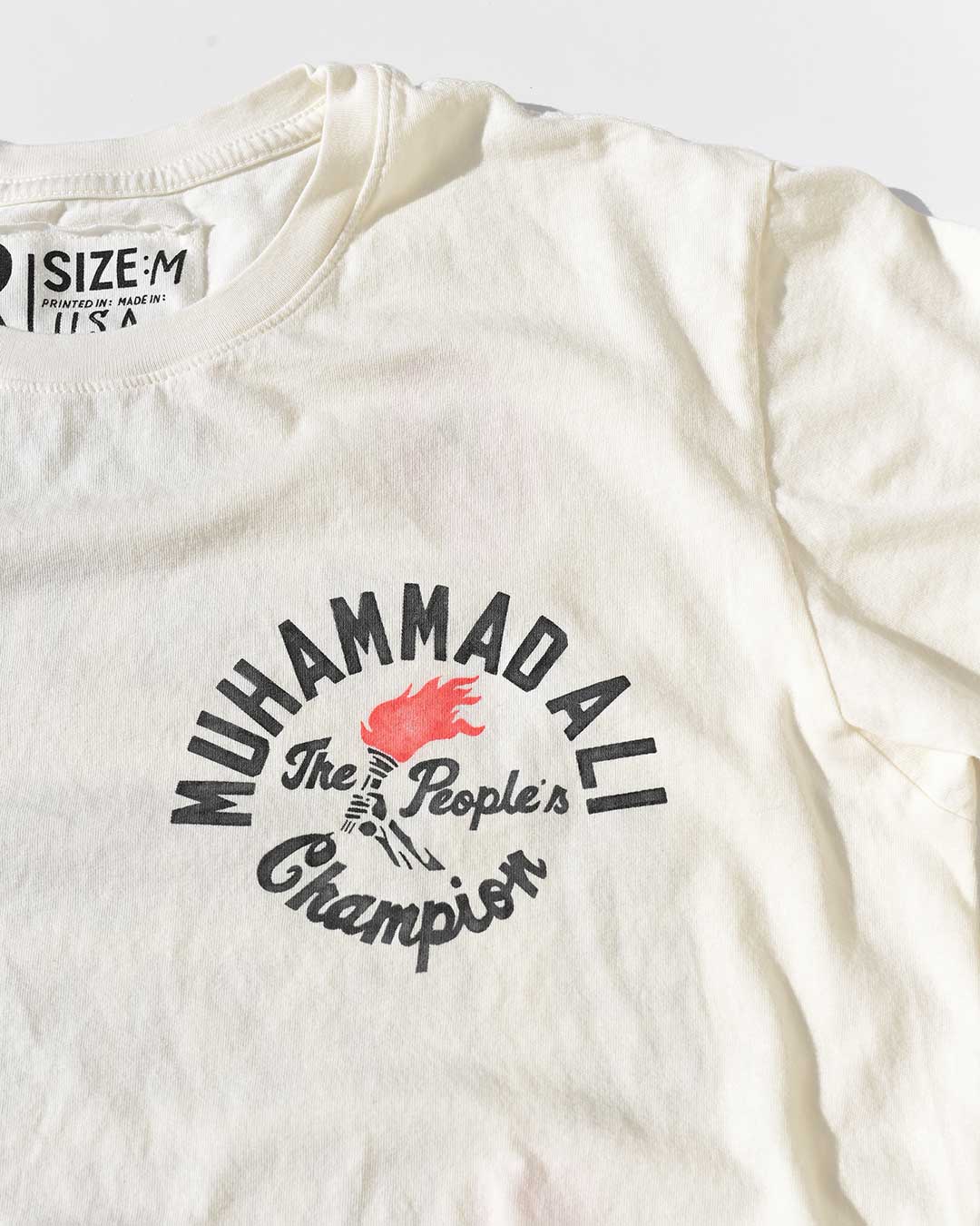Ali Rumble &#39;The People&#39;s Champ&#39; White Tee - Roots of Fight Canada