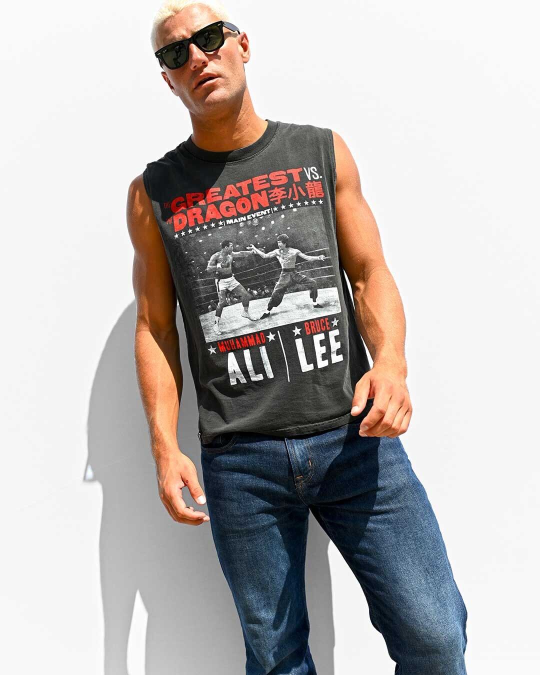 Ali vs. Lee - Night of Greatness Muscle Tee - Roots of Fight Canada