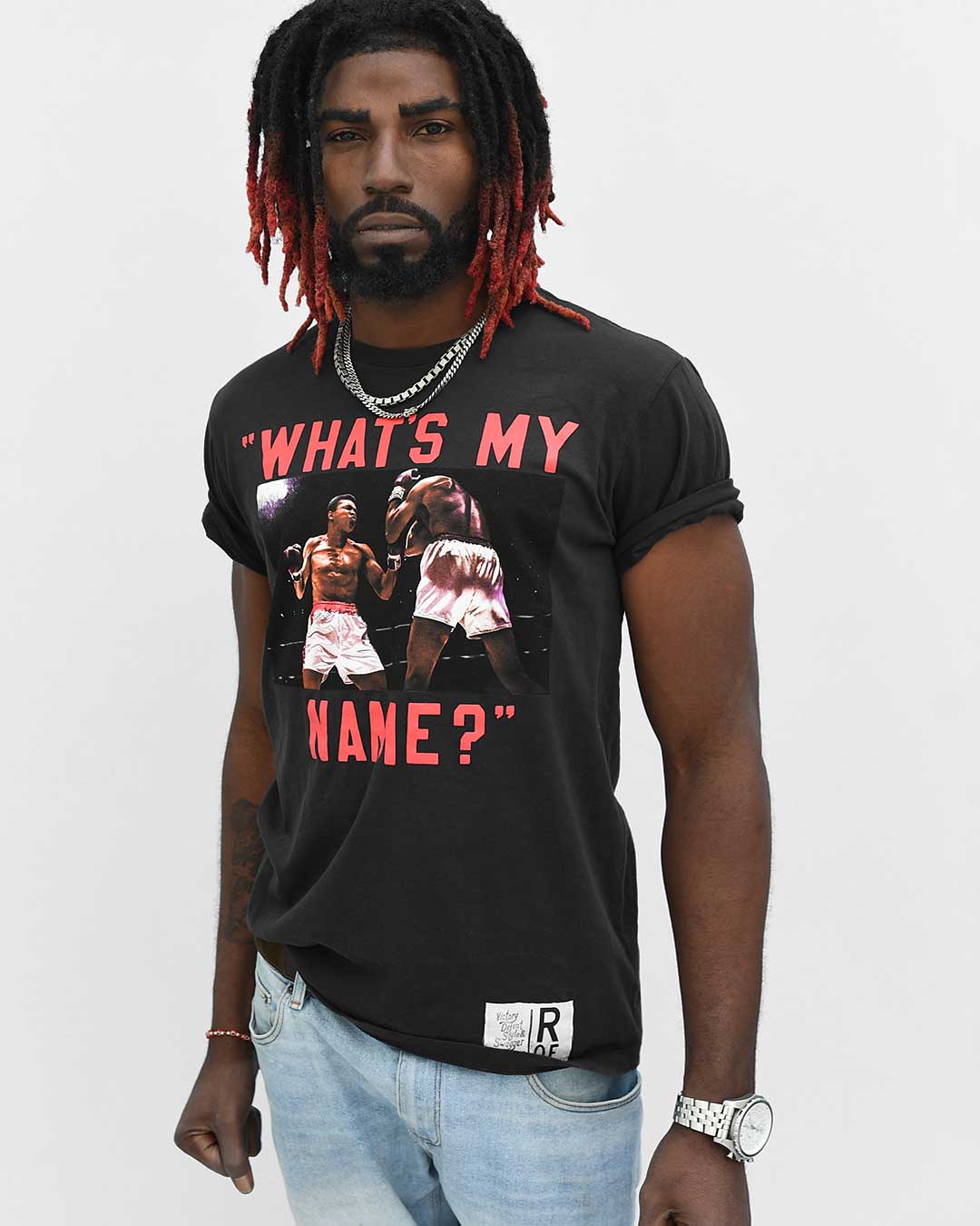 Ali &quot;What&#39;s My Name&quot; Black Tee - Roots of Fight Canada