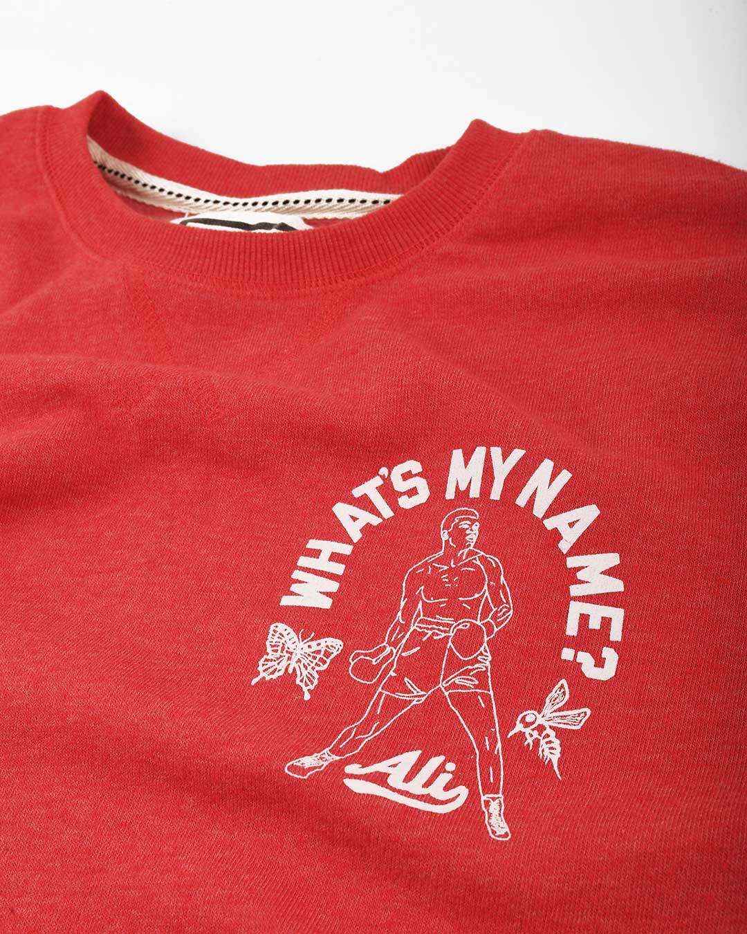 Ali &quot;What&#39;s My Name&quot; Red Sweatshirt - Roots of Fight