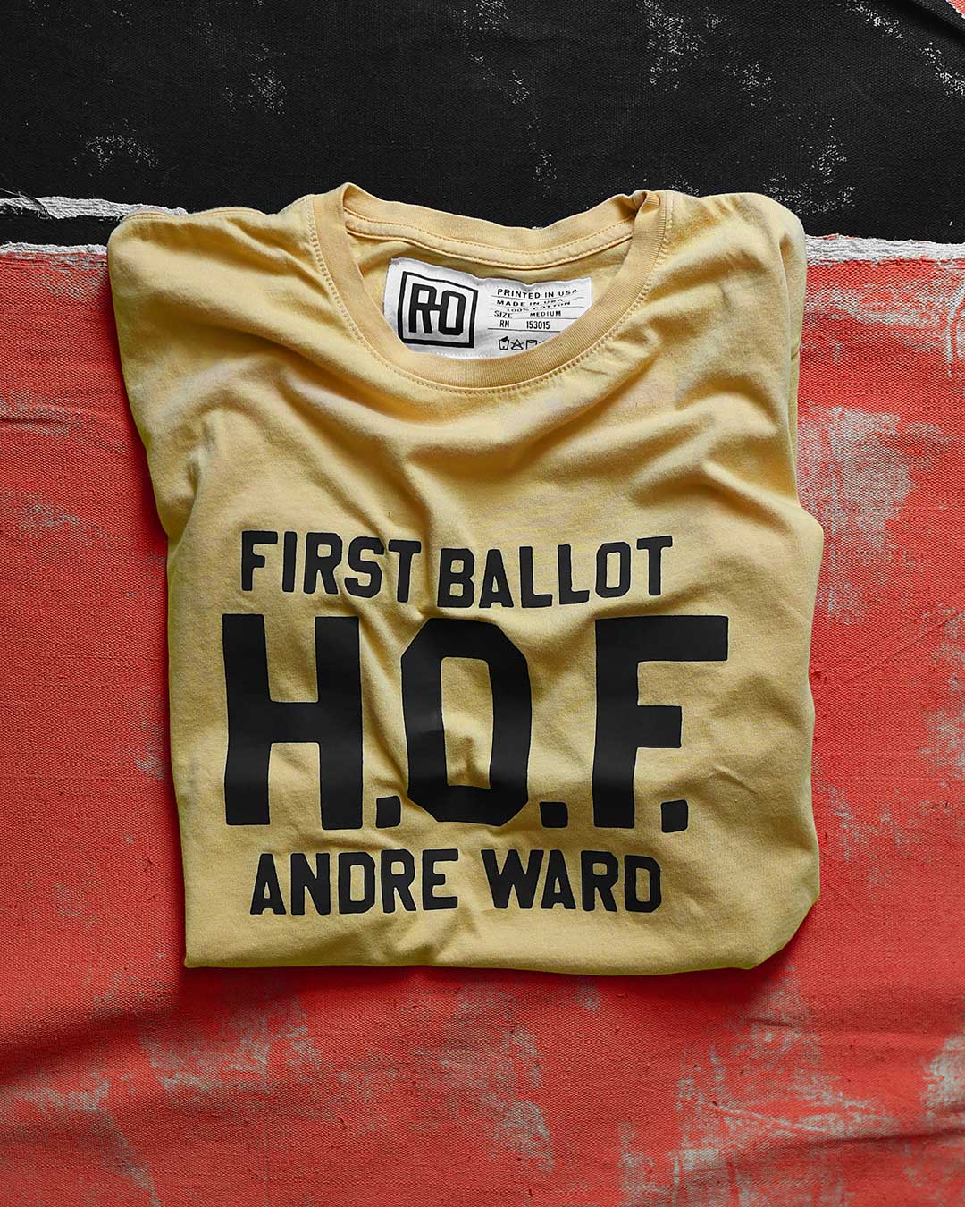 Andre Ward H.O.F. Yellow Tee - Roots of Fight Canada