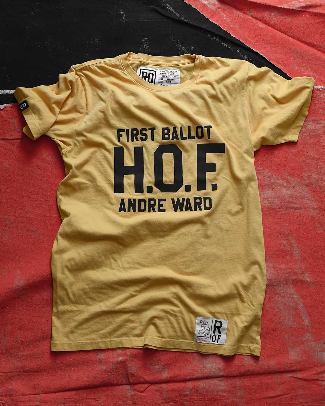 Andre Ward H.O.F. Yellow Tee - Roots of Fight Canada