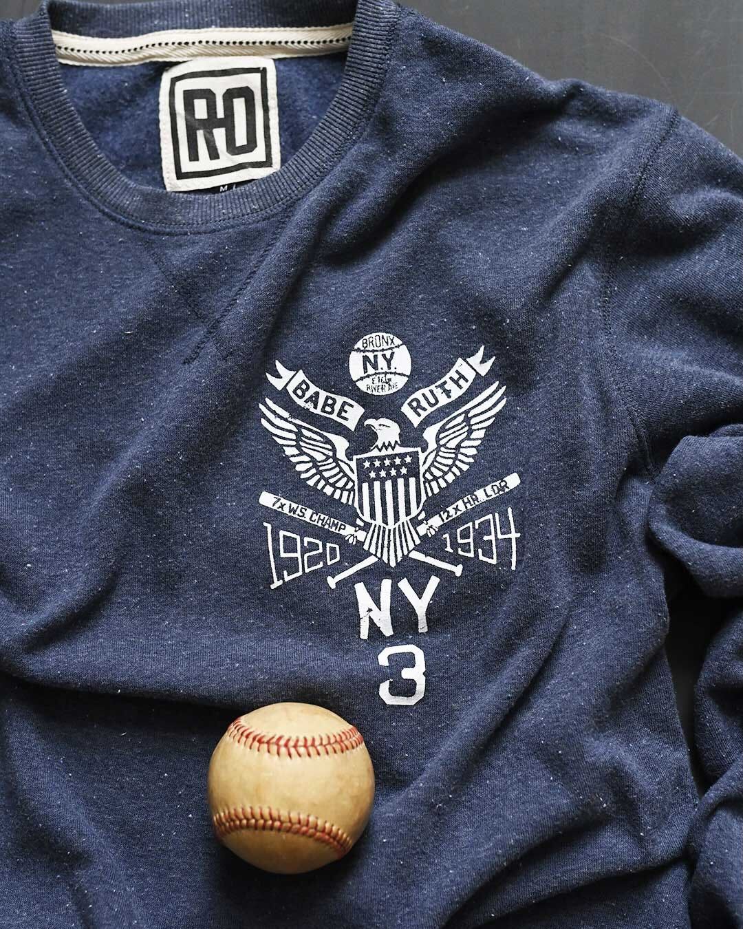 Babe Ruth 1920-1934 NY Navy Sweatshirt - Roots of Fight Canada