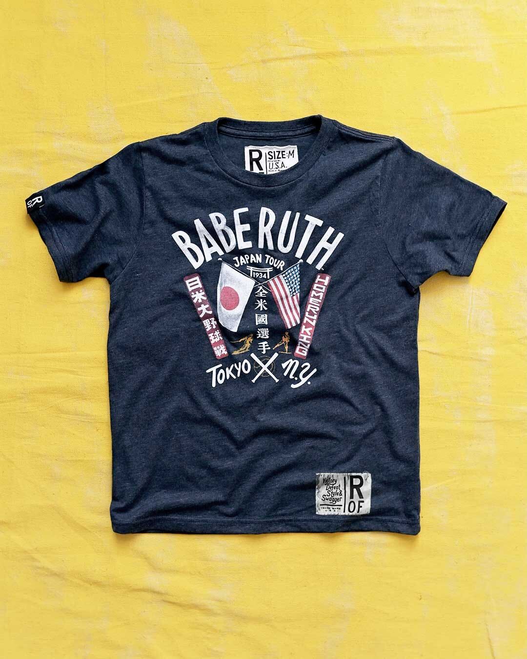 Babe Ruth Tokyo X NY Navy Kid&#39;s Tee - Roots of Fight Canada