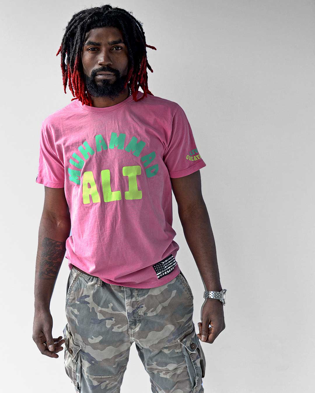 BHT - Ali &#39;Live Greatness&#39; Pink Tee - Roots of Fight Canada