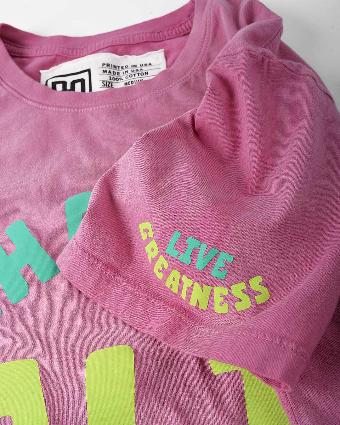 BHT - Ali &#39;Live Greatness&#39; Pink Tee - Roots of Fight Canada