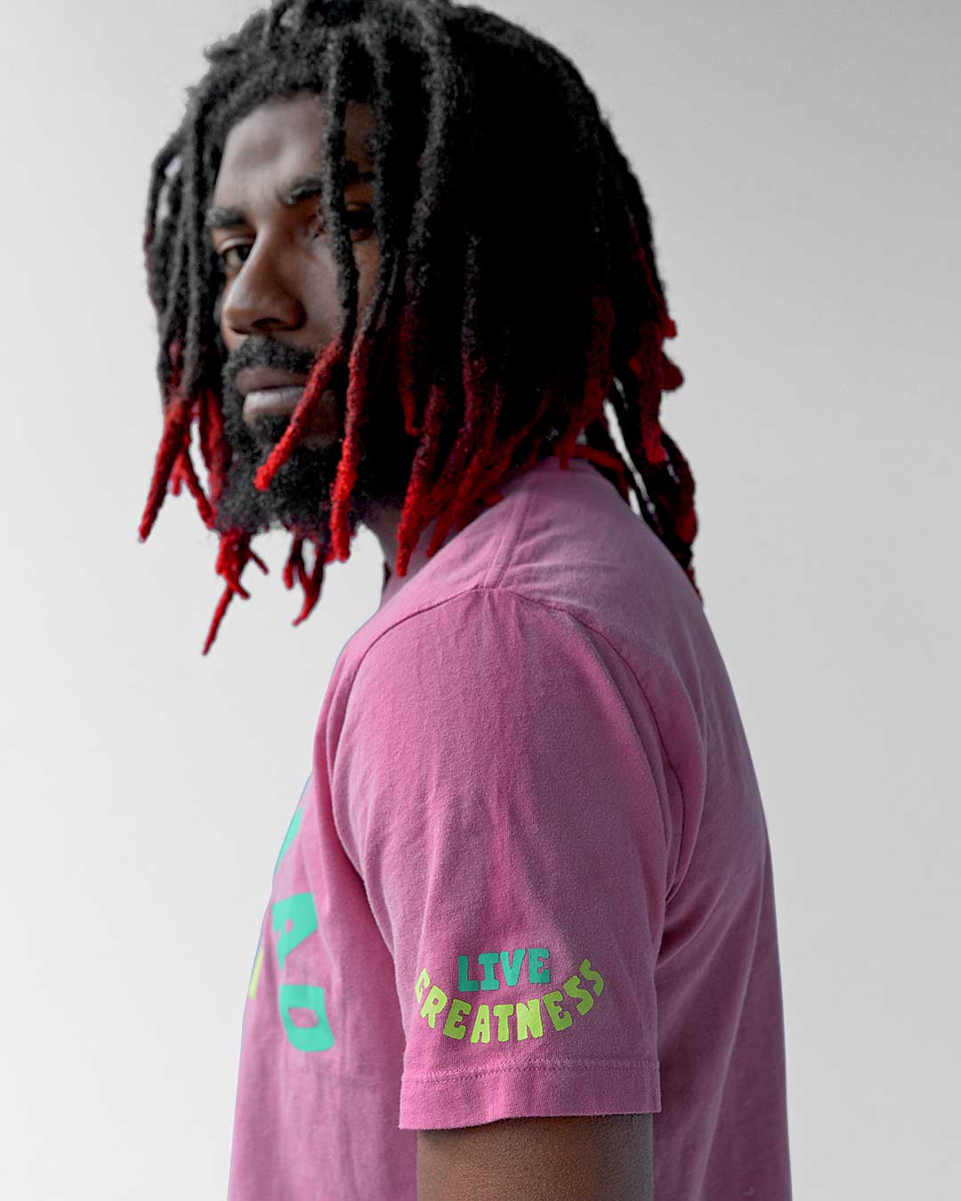 BHT - Ali &#39;Live Greatness&#39; Pink Tee - Roots of Fight Canada