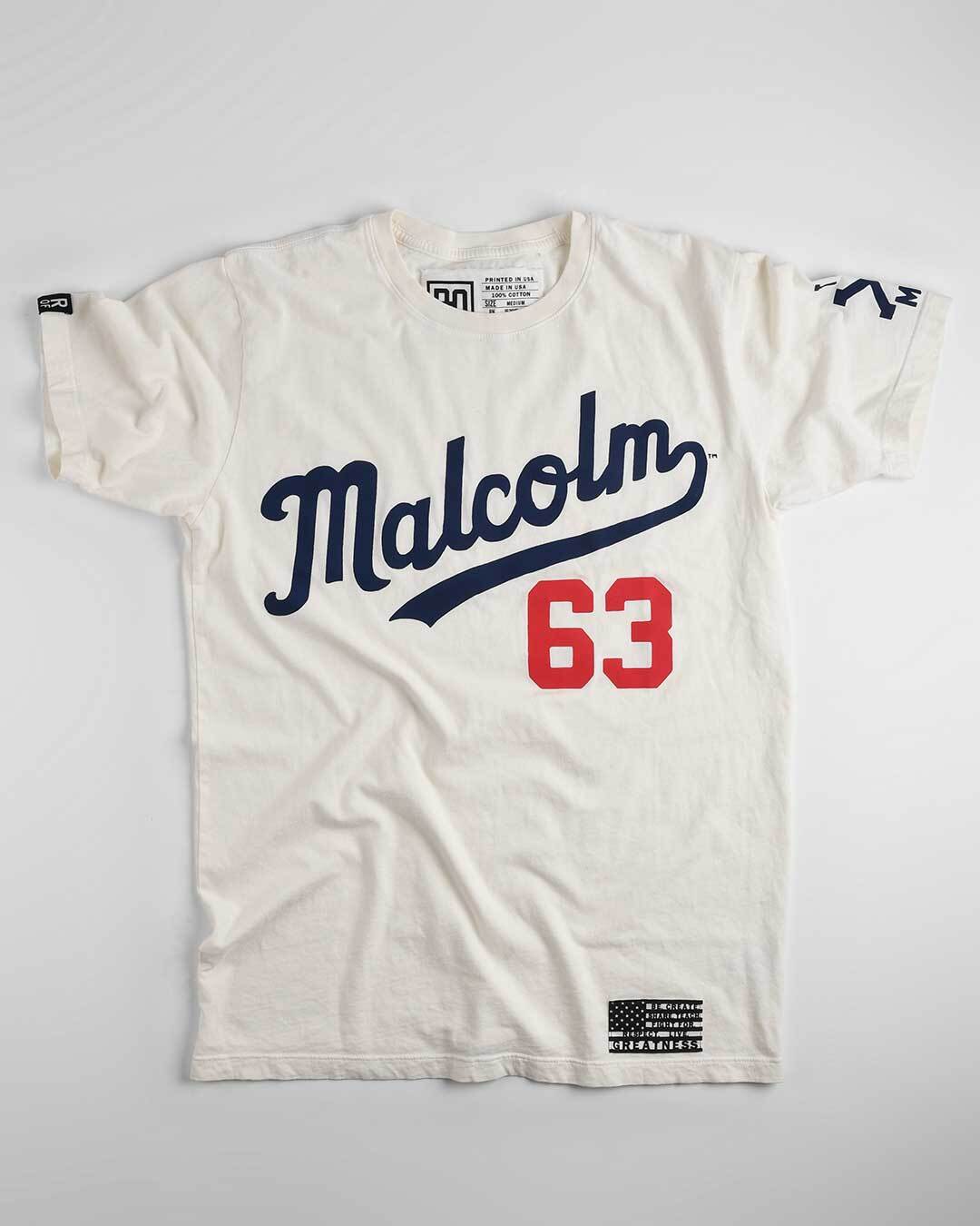 BHT - Malcolm X '63 White Tee - Roots of Fight Canada