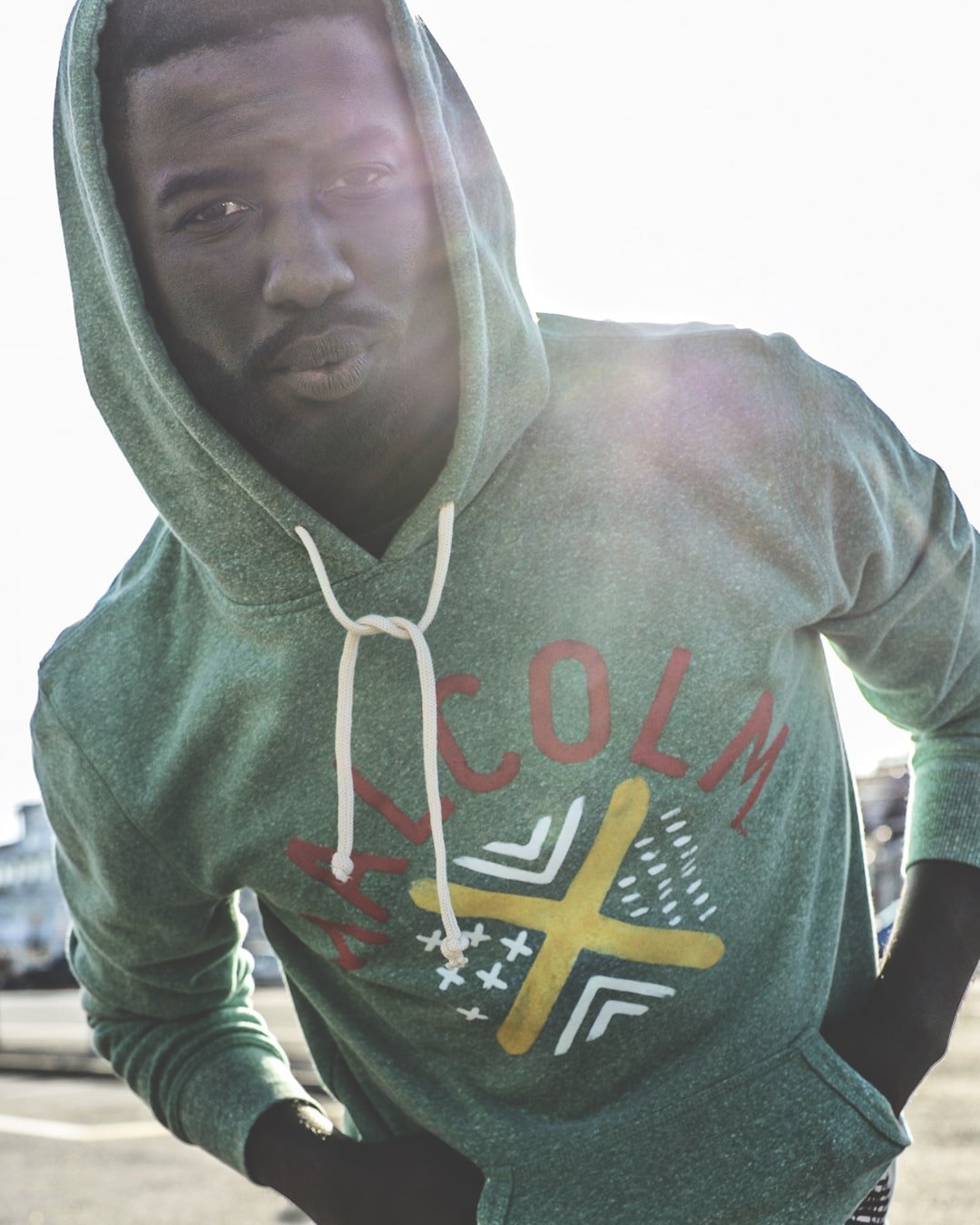BHT - Malcolm X Green PO Hoody - Roots of Fight