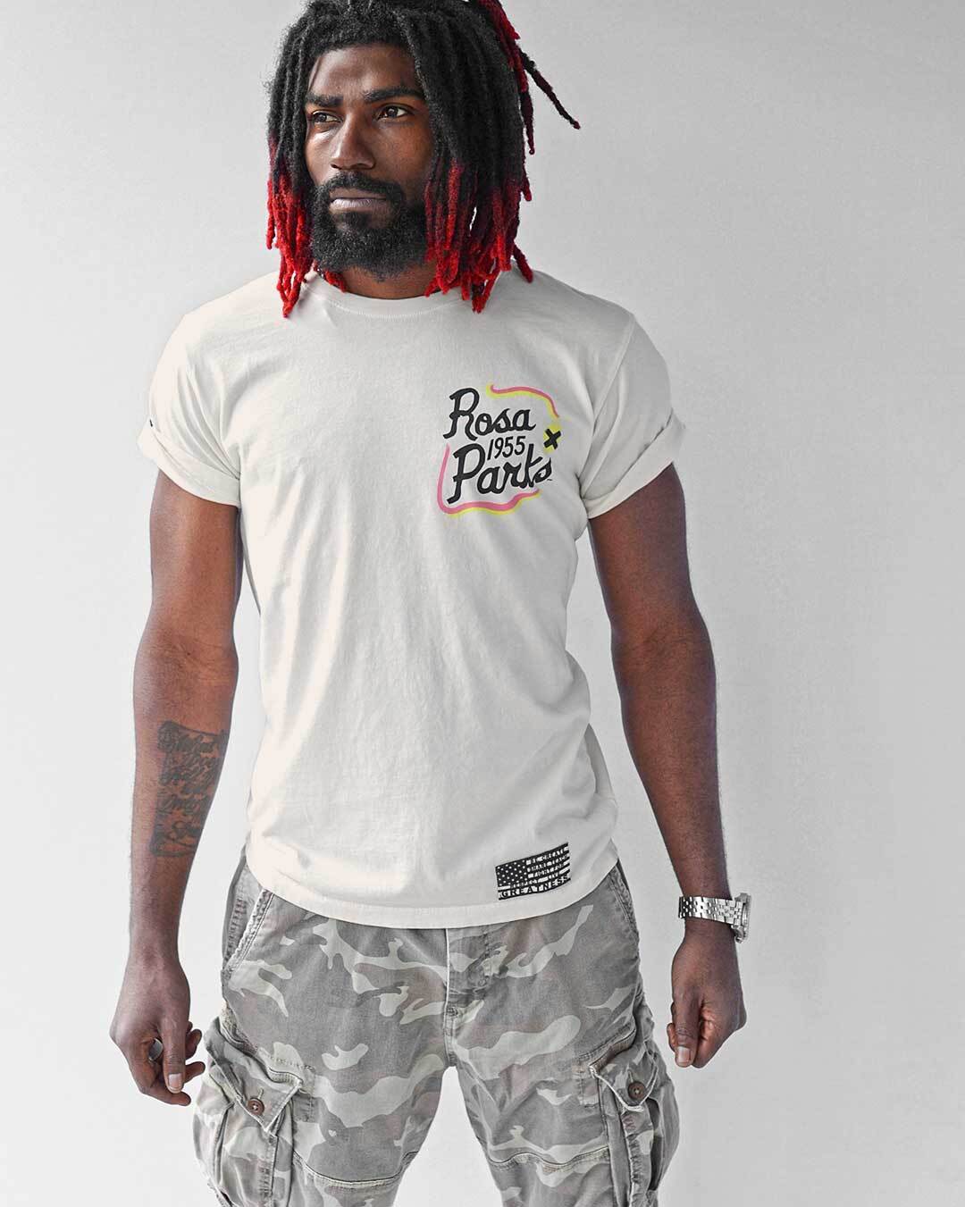 BHT - Rosa Parks 1955 White Tee - Roots of Fight Canada