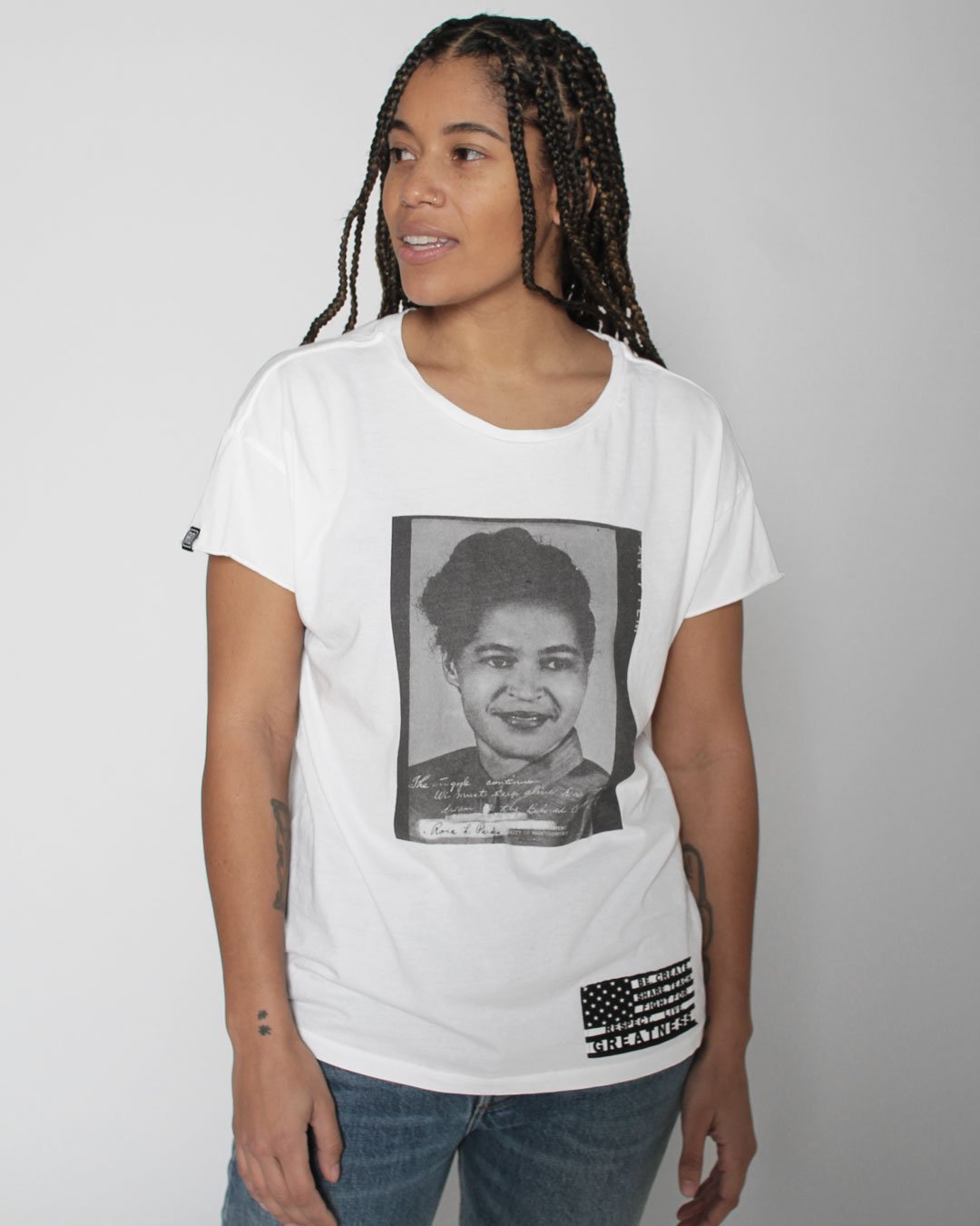 BHT - Rosa Parks Photo Women&#39;s Tee - Roots of Inc dba Roots of Fight