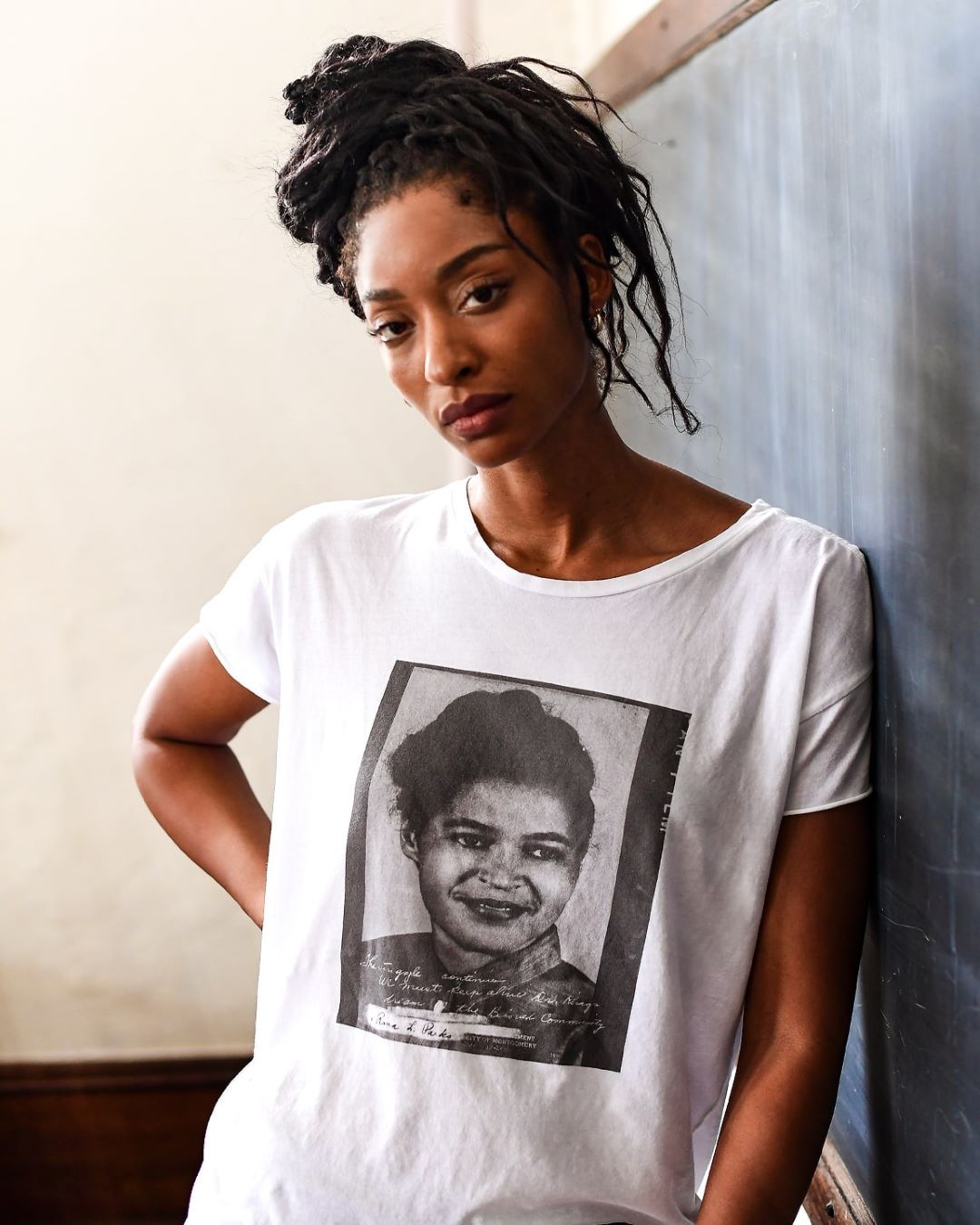 BHT - Rosa Parks Photo Women's Tee - Roots of Inc dba Roots of Fight