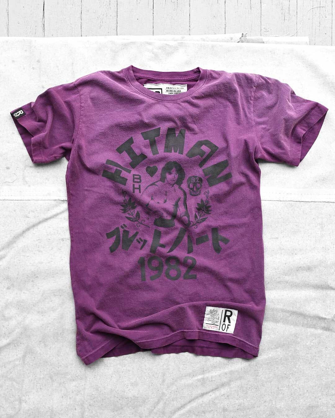 Bret Hart 1982 Purple Tee - Roots of Fight Canada