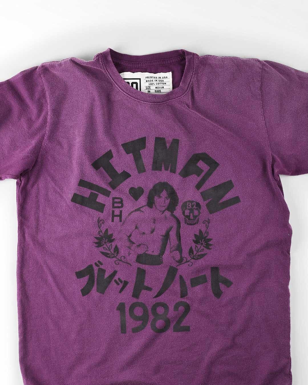 Bret Hart 1982 Purple Tee - Roots of Fight Canada