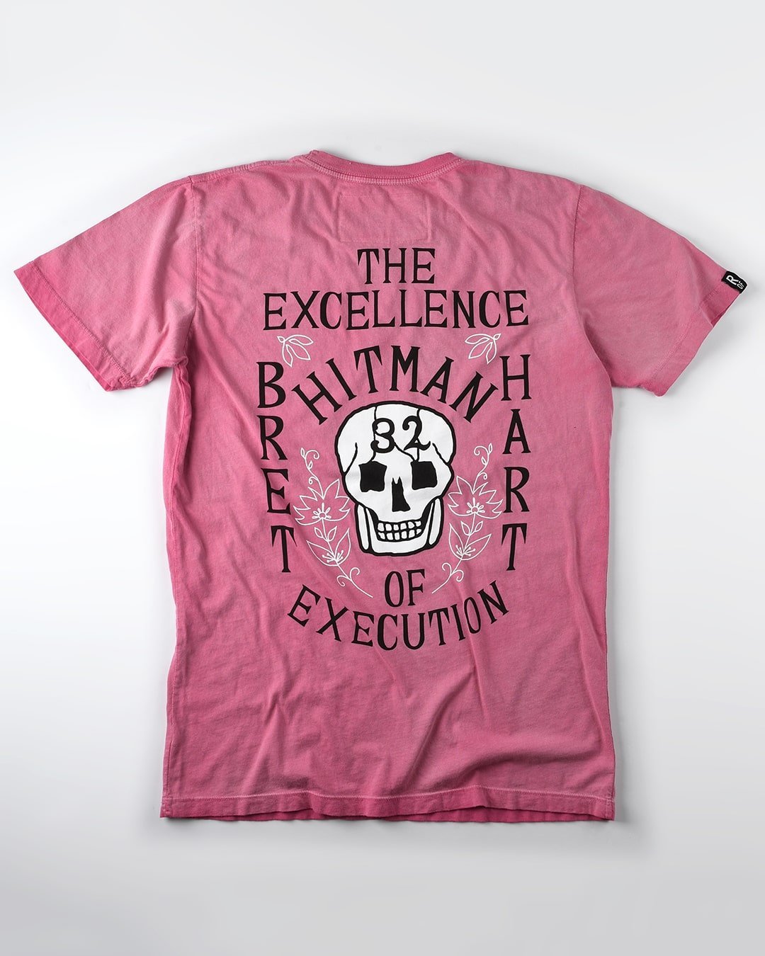 Bret Hart 32 Time Champ Pink Tee - Roots of Fight Canada
