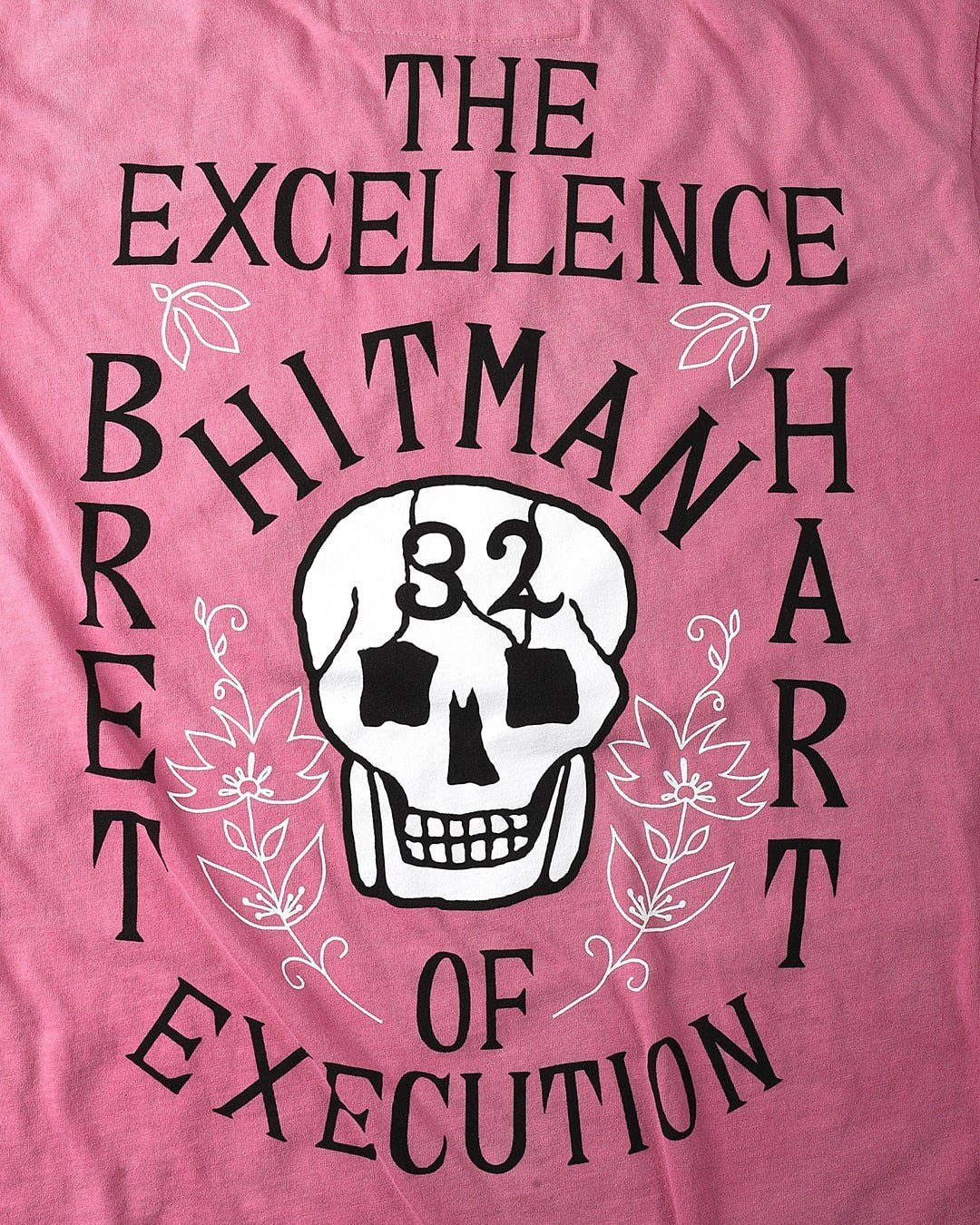 Bret Hart 32 Time Champ Pink Tee - Roots of Fight Canada