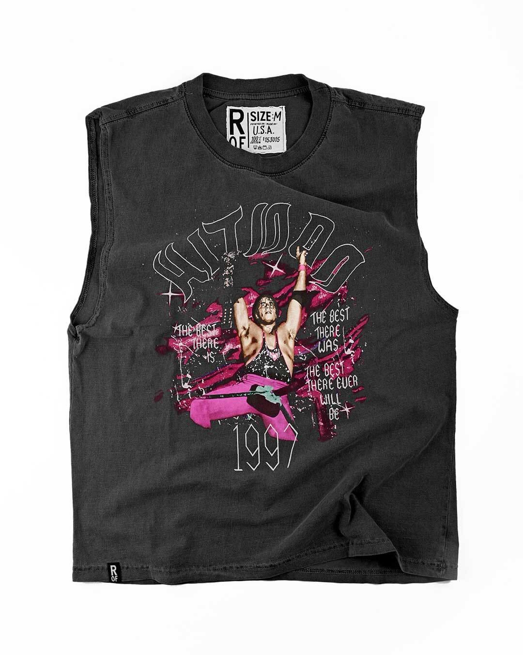 Bret Hart Hitman Black Muscle Tee - Roots of Fight Canada