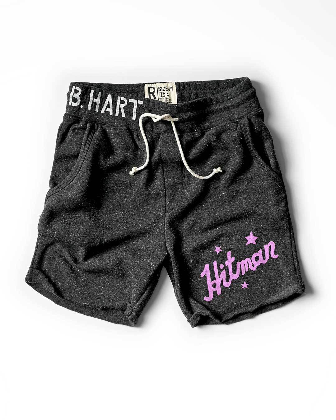 Bret Hart Hitman Black Shorts - Roots of Fight Canada