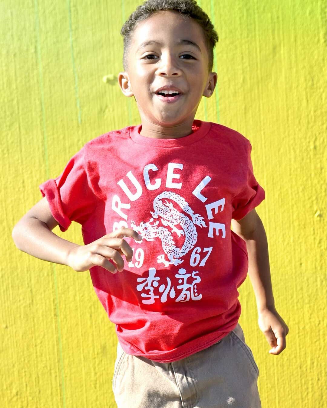Bruce Lee 1967 Red Kid&#39;s Tee - Roots of Fight Canada