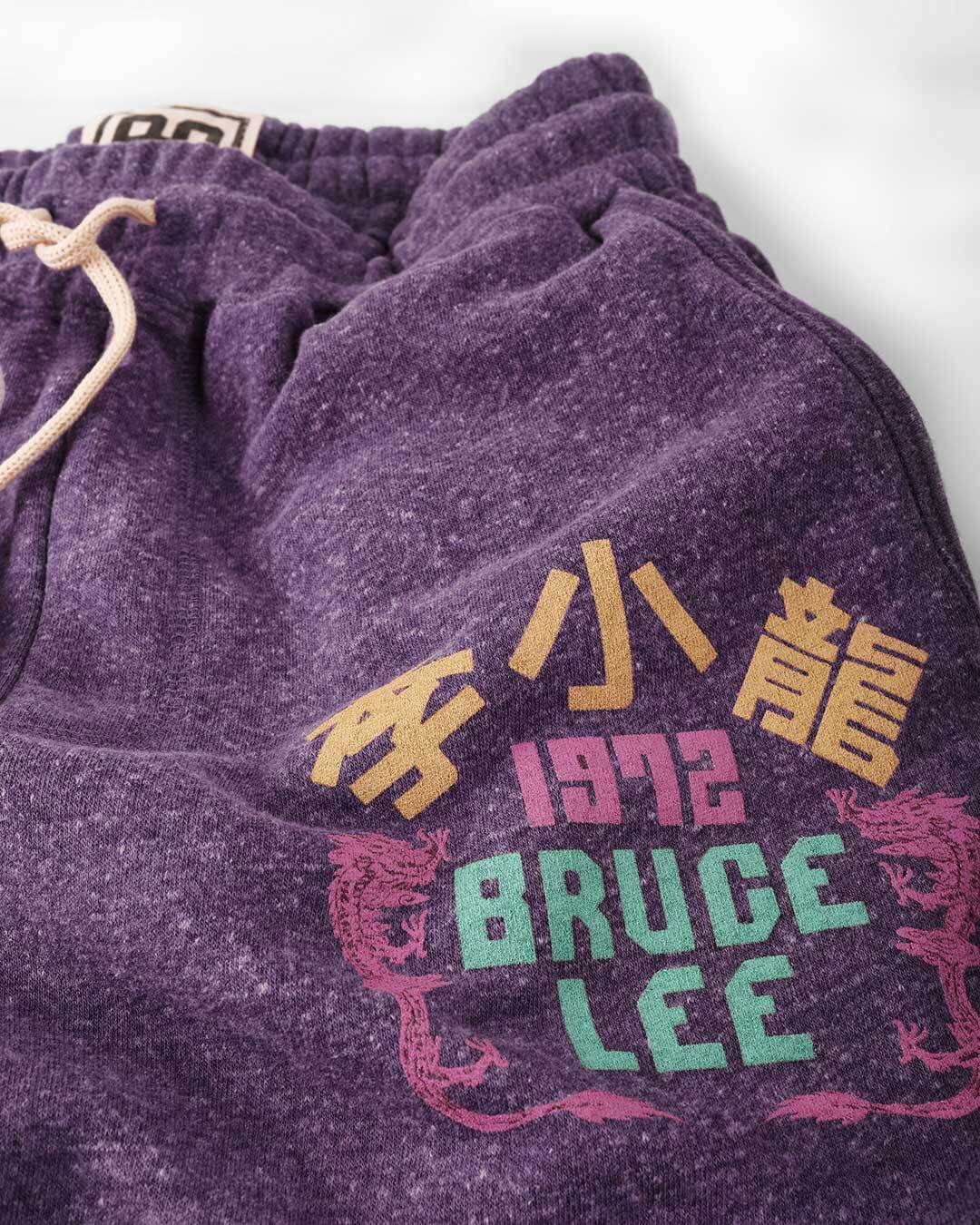 Bruce Lee Dragon Purple Sweatpants - Roots of Fight Canada