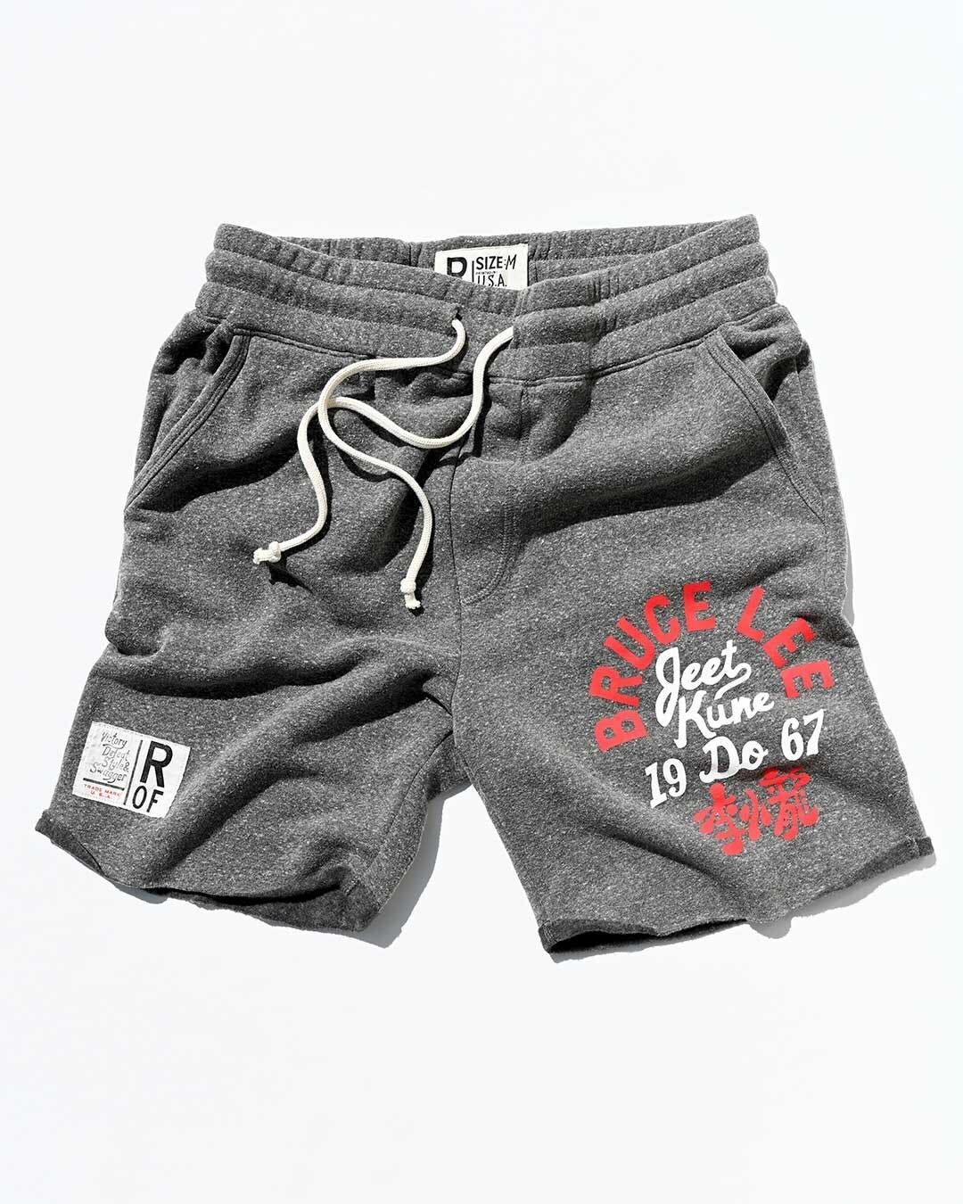 Bruce Lee JKD 1967 Grey Shorts - Roots of Fight Canada