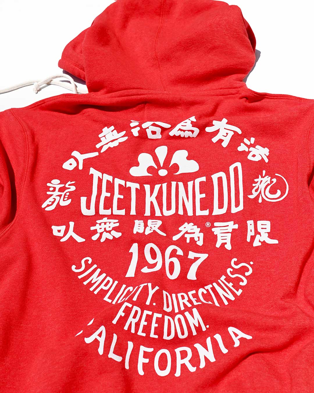 Bruce Lee JKD 1967 Red PO Hoody - Roots of Fight Canada
