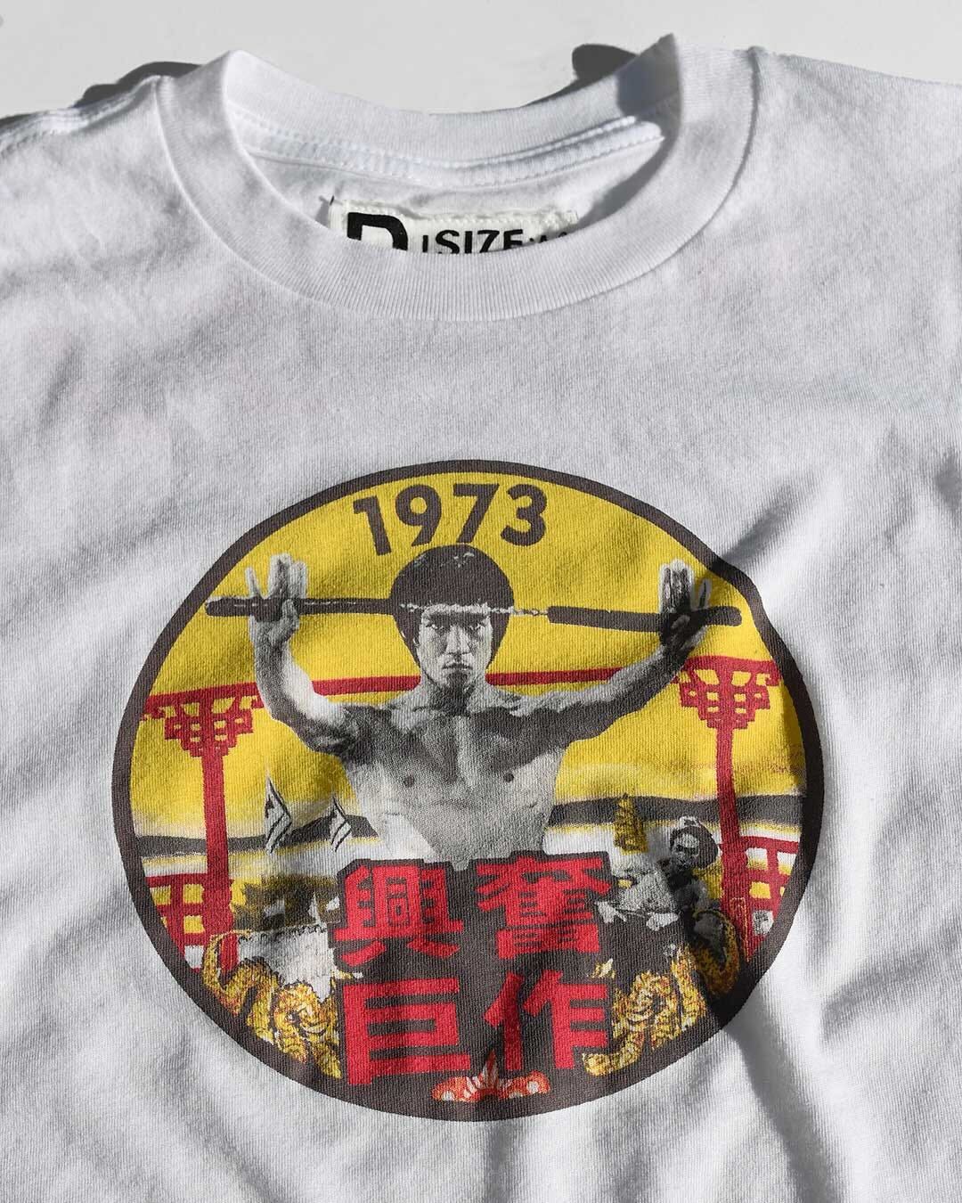 Bruce Lee Little Dragon 1973 White Kid&#39;s Tee - Roots of Fight Canada