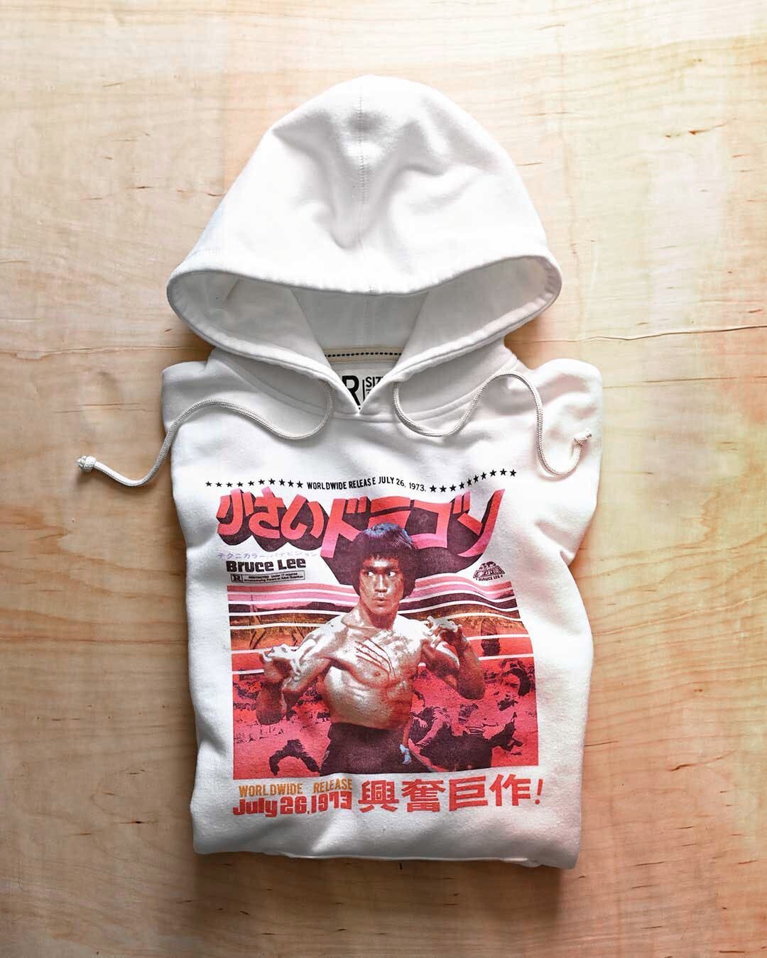 Bruce Lee Little Dragon Ivory PO Hoody - Roots of Fight