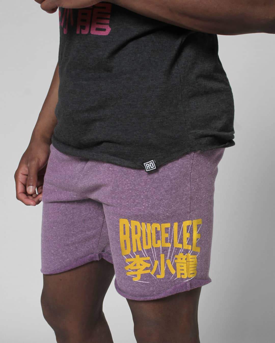 Bruce Lee Purple Shorts - Roots of Inc dba Roots of Fight