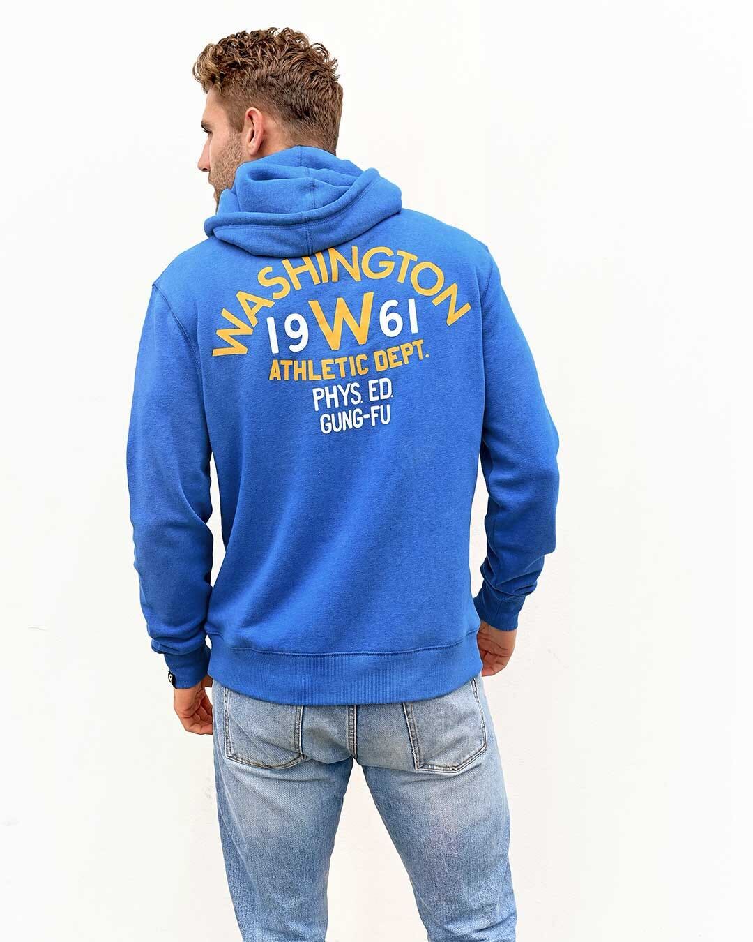 Bruce Lee Seattle '61 Blue PO Hoody - Roots of Fight Canada