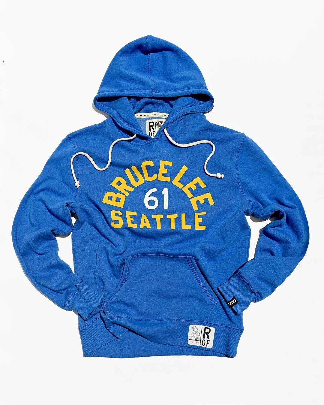 Bruce Lee Seattle '61 Blue PO Hoody - Roots of Fight Canada