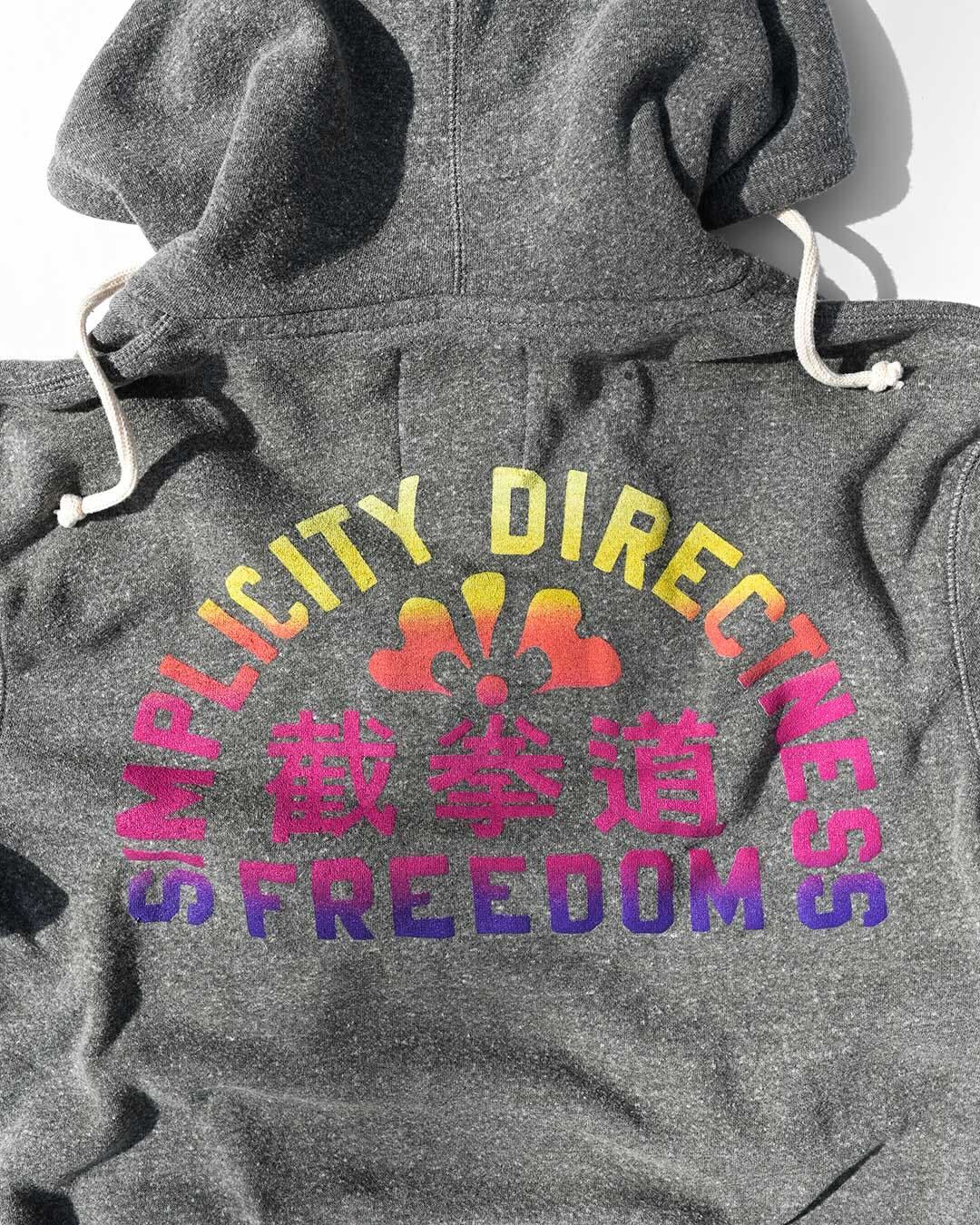 Bruce Lee Sunset Grey FZ Hoody - Roots of Fight Canada