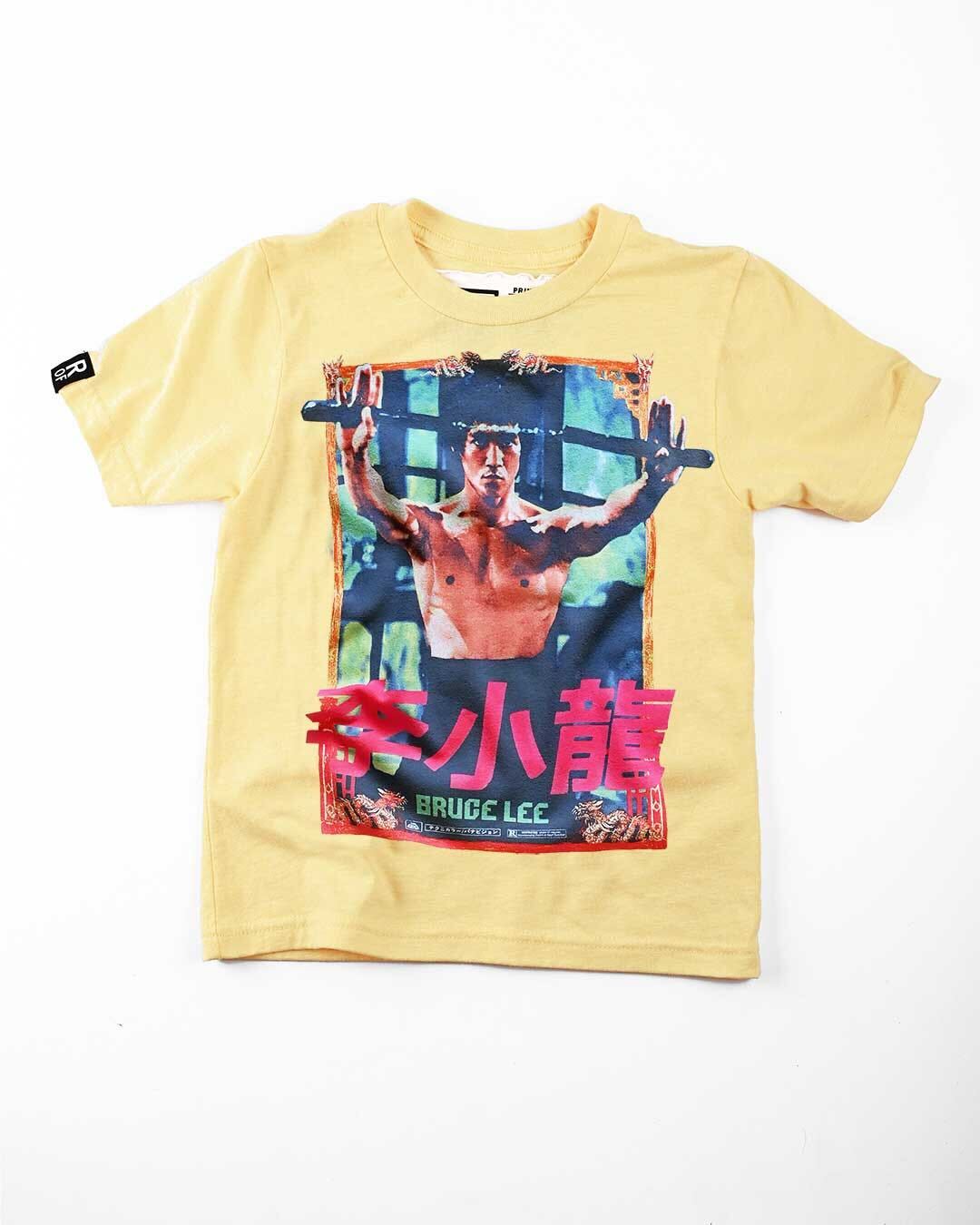 Bruce Lee Yellow Kid&#39;s Tee - Roots of Fight Canada
