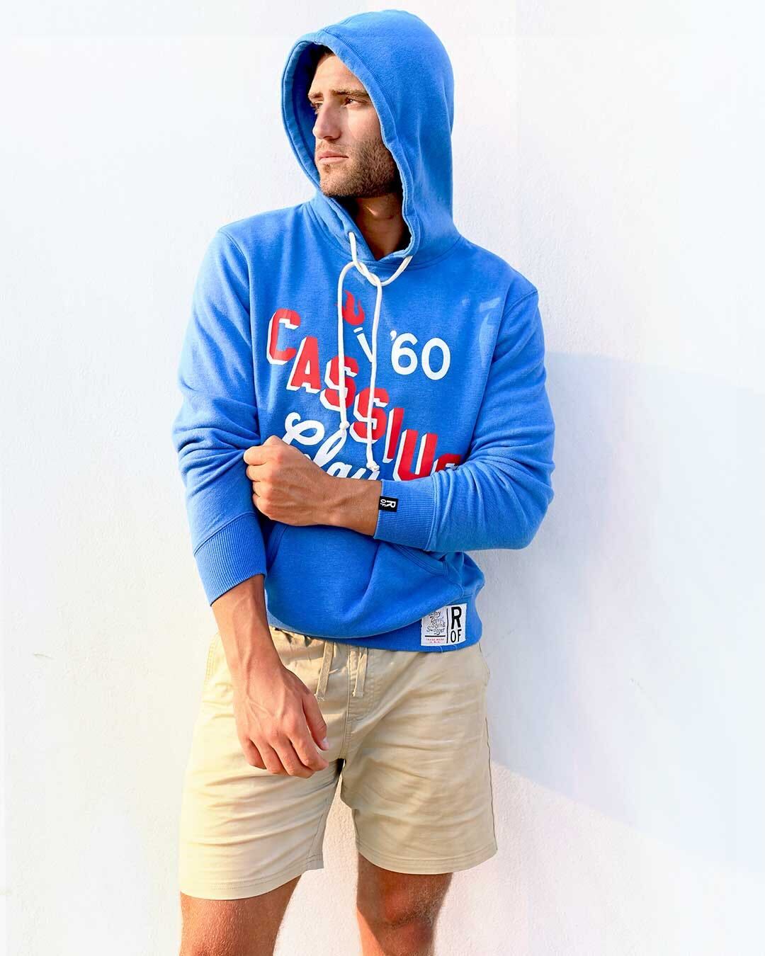 Cassius Clay 1960 Blue PO Hoody - Roots of Fight Canada