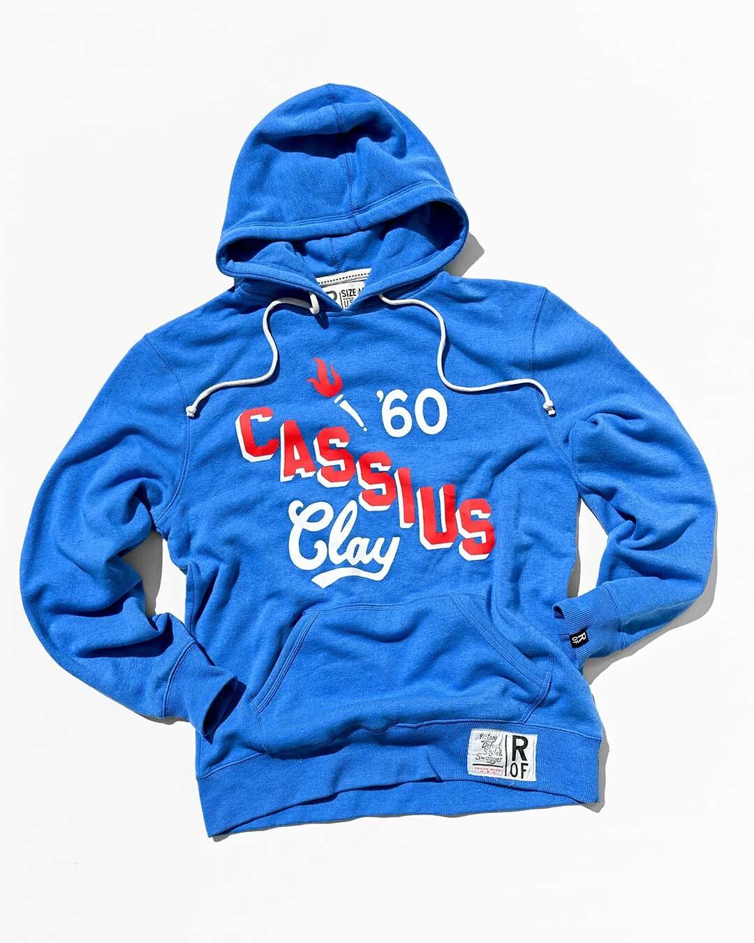 Cassius Clay 1960 Blue PO Hoody - Roots of Fight Canada