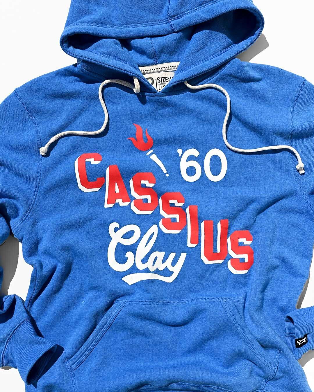 Cassius Clay 1960 Blue PO Hoody - Roots of Fight Canada