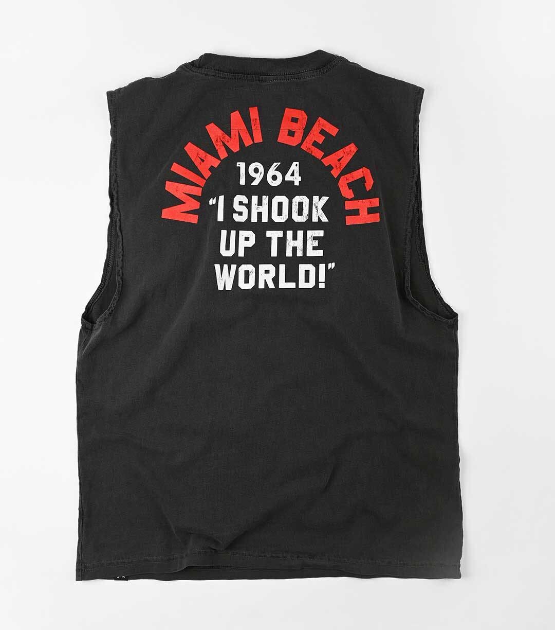 Cassius Clay &#39;Shook Up the World&#39; Black Muscle Tee - Roots of Fight Canada