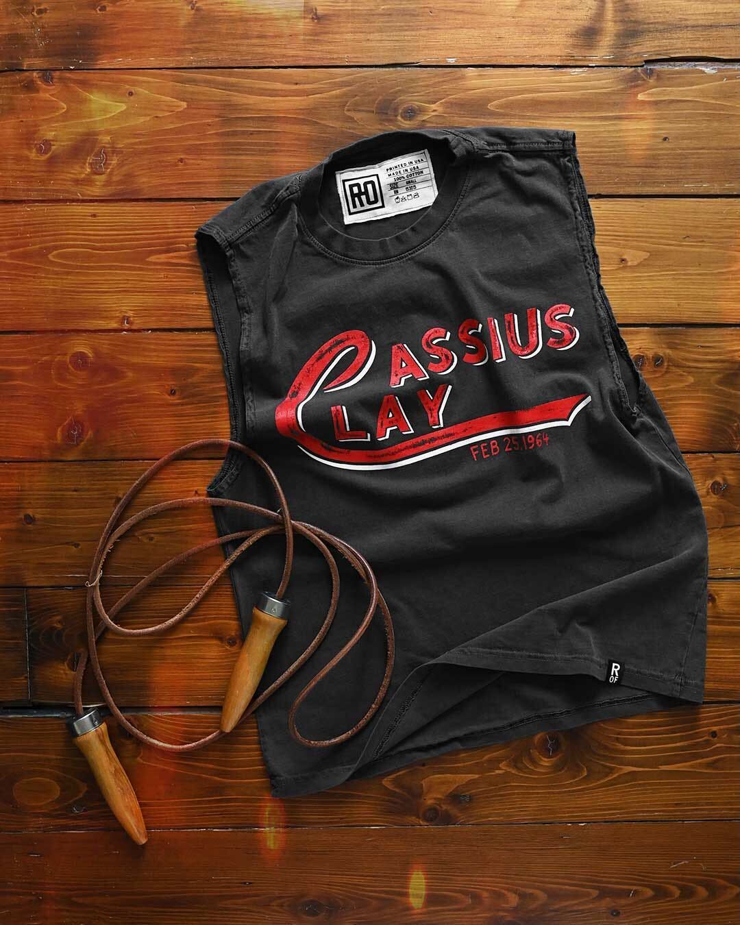 Cassius Clay &#39;Shook Up the World&#39; Black Muscle Tee - Roots of Fight Canada