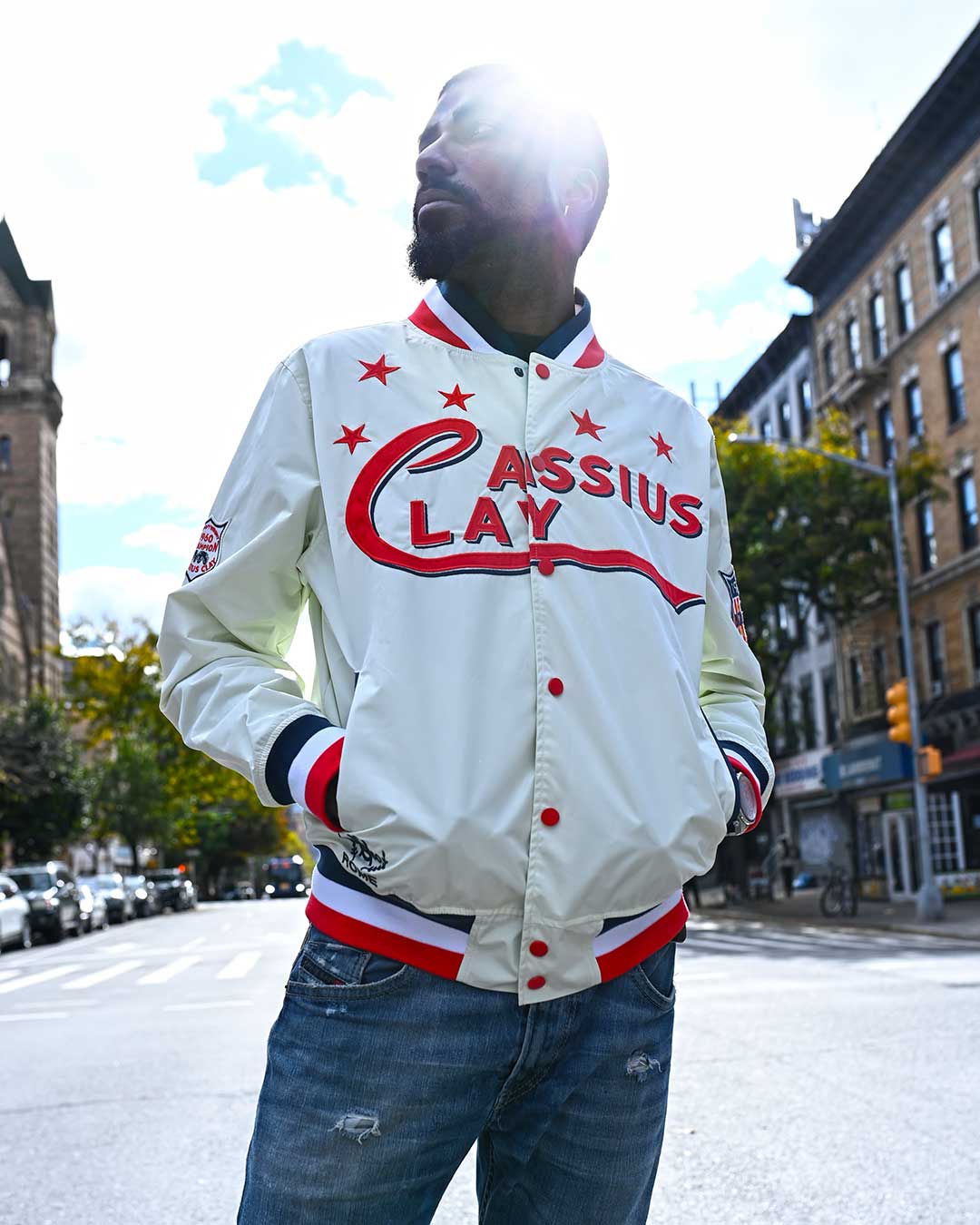 Cassius Clay USA Champ Stadium Jacket - Roots of Fight Canada