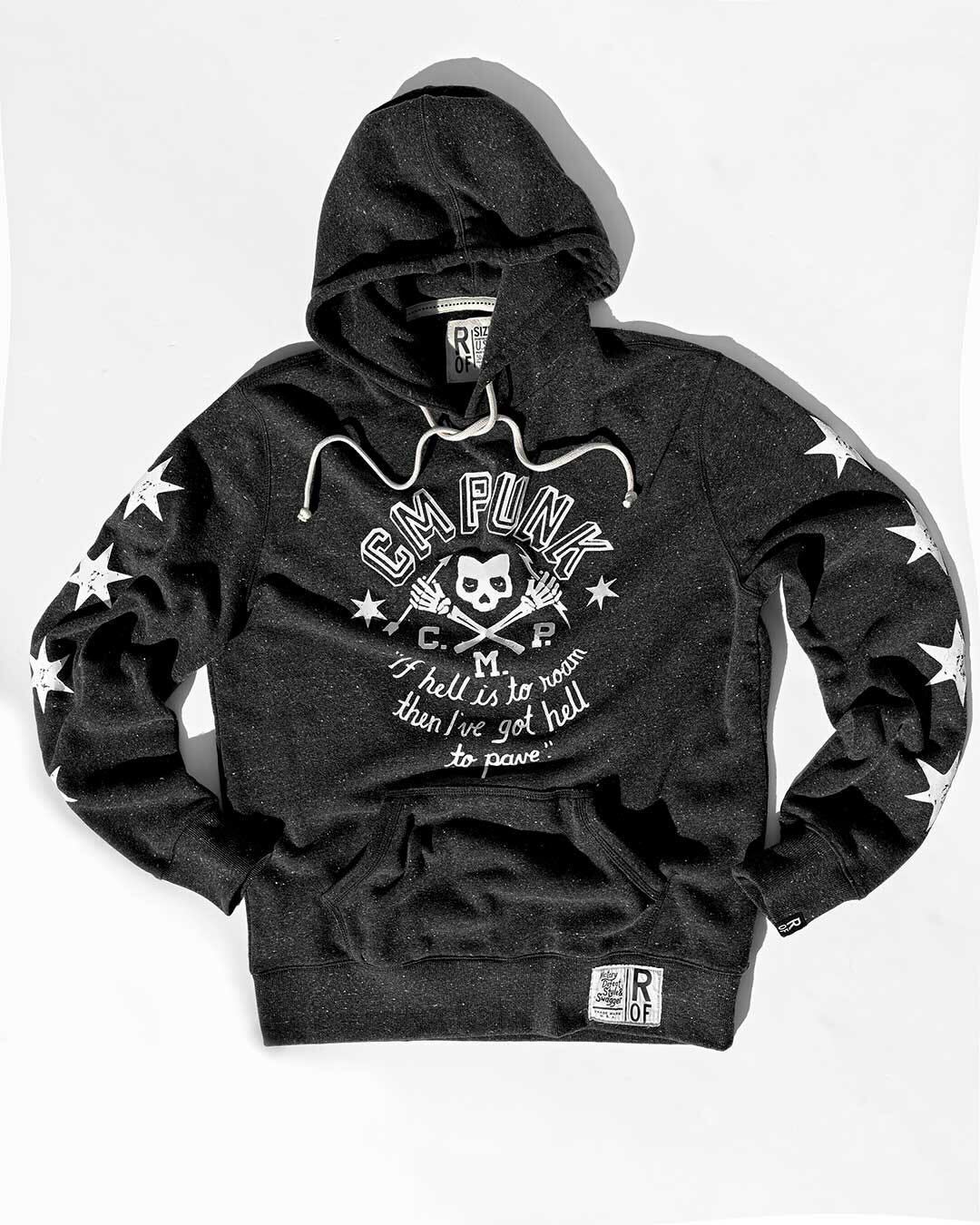 CM Punk Black PO Hoody - Roots of Fight Canada
