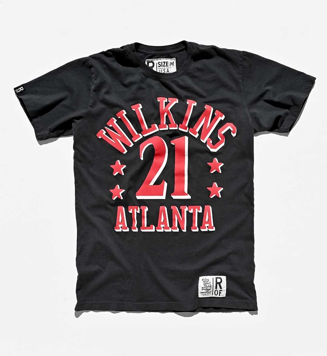 Dominique Wilkins ATL Black Tee - Roots of Fight Canada
