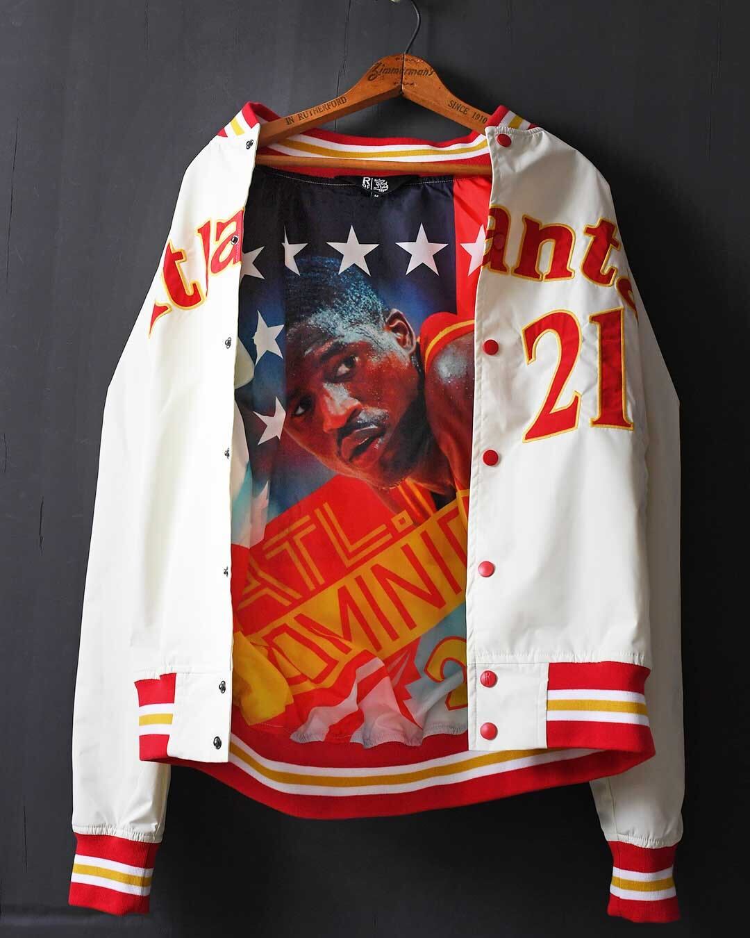 Dominique Wilkins Atlanta #21 Stadium Jacket - Roots of Fight Canada