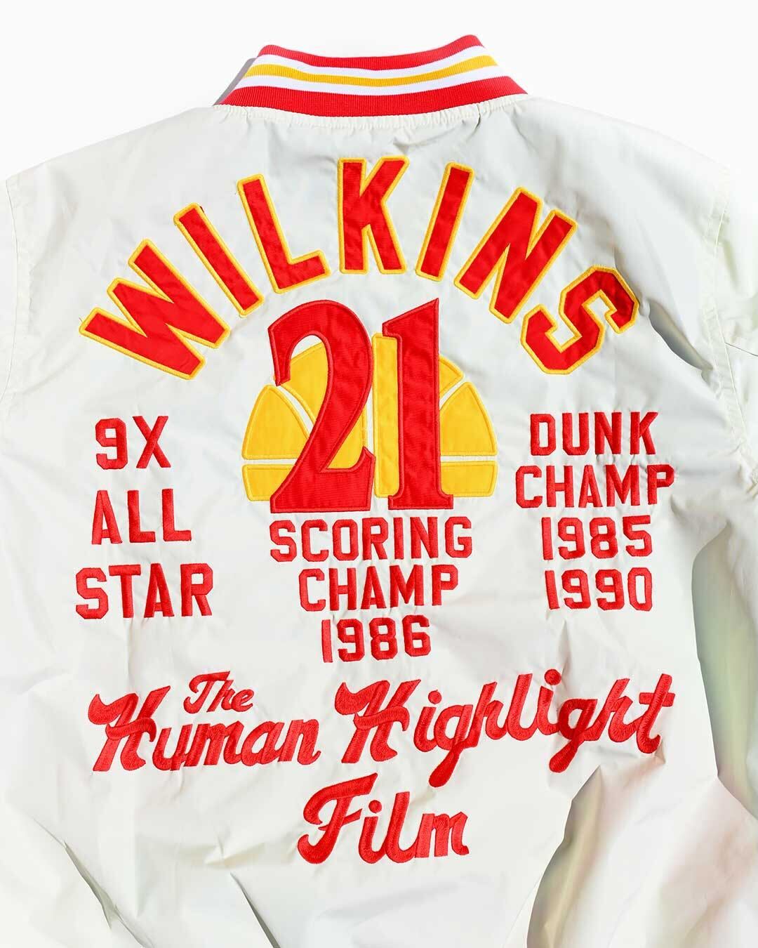 Dominique Wilkins Atlanta #21 Stadium Jacket - Roots of Fight Canada