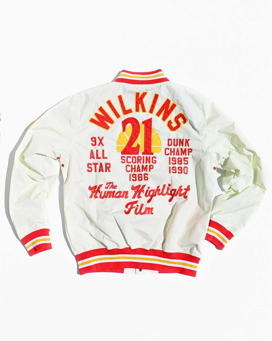 Dominique Wilkins Atlanta #21 Stadium Jacket - Roots of Fight Canada