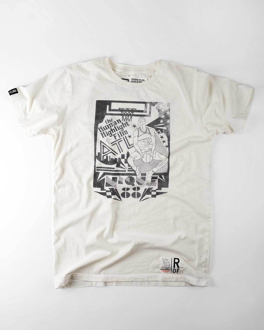 Dominique Wilkins Human Highlight Film White Tee - Roots of Fight