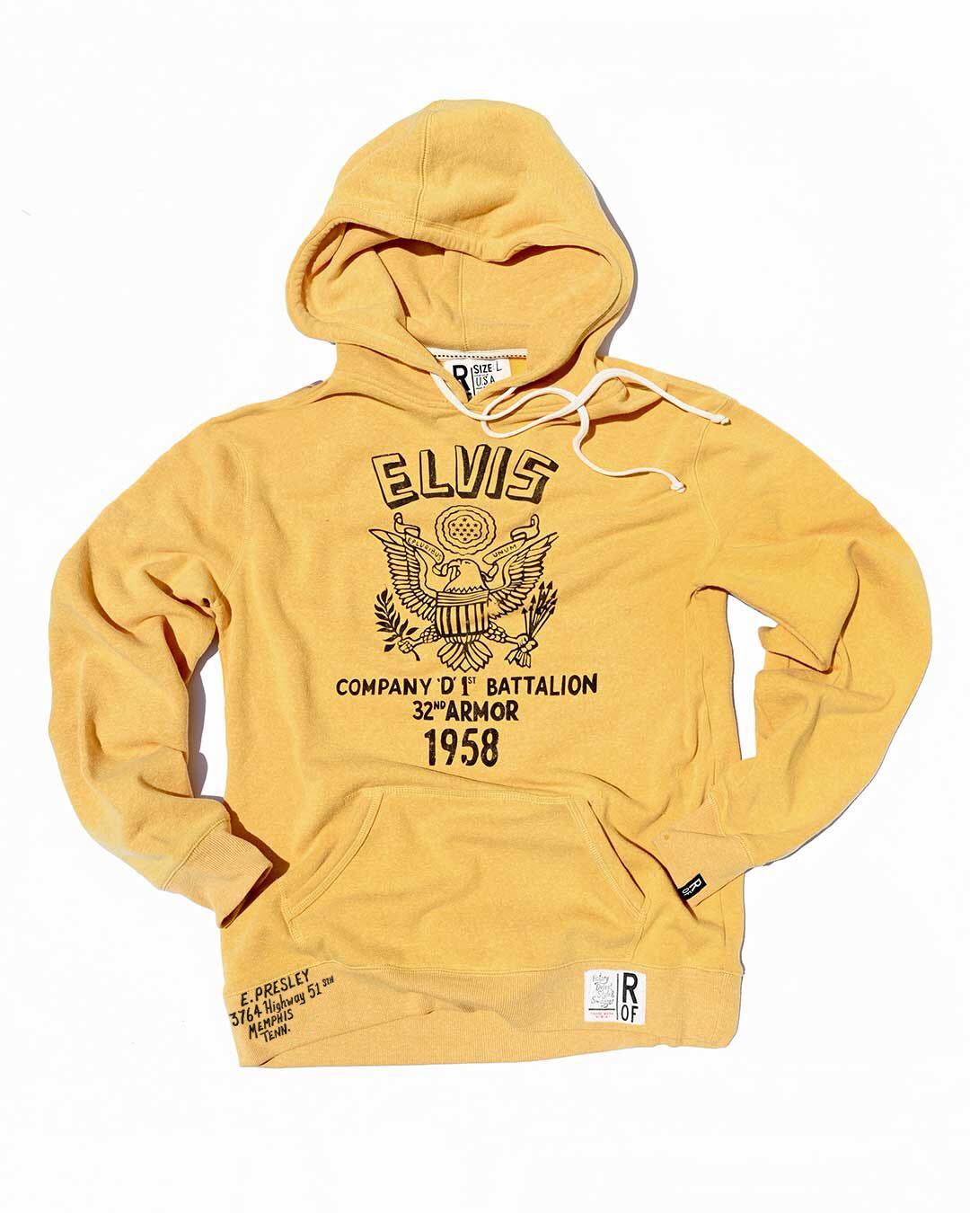 Elvis 1958 Military Gold Hoody - Roots of Fight Canada